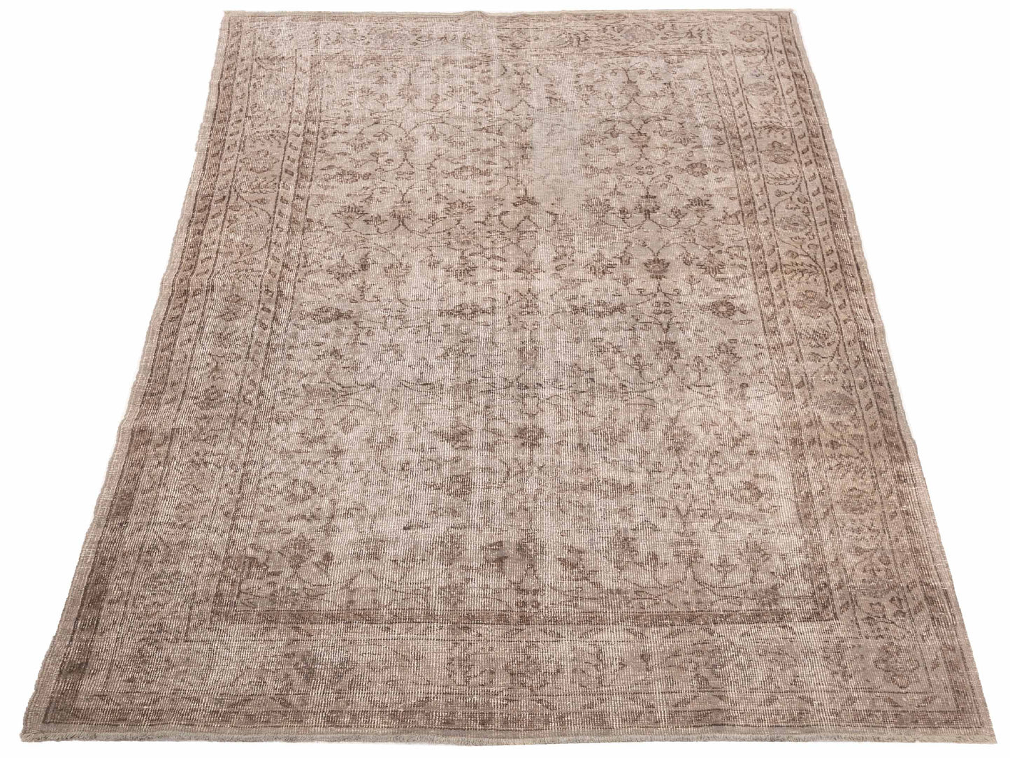 Vintage 111040 Gray 5.7x11.10 Hand Knotted Rug