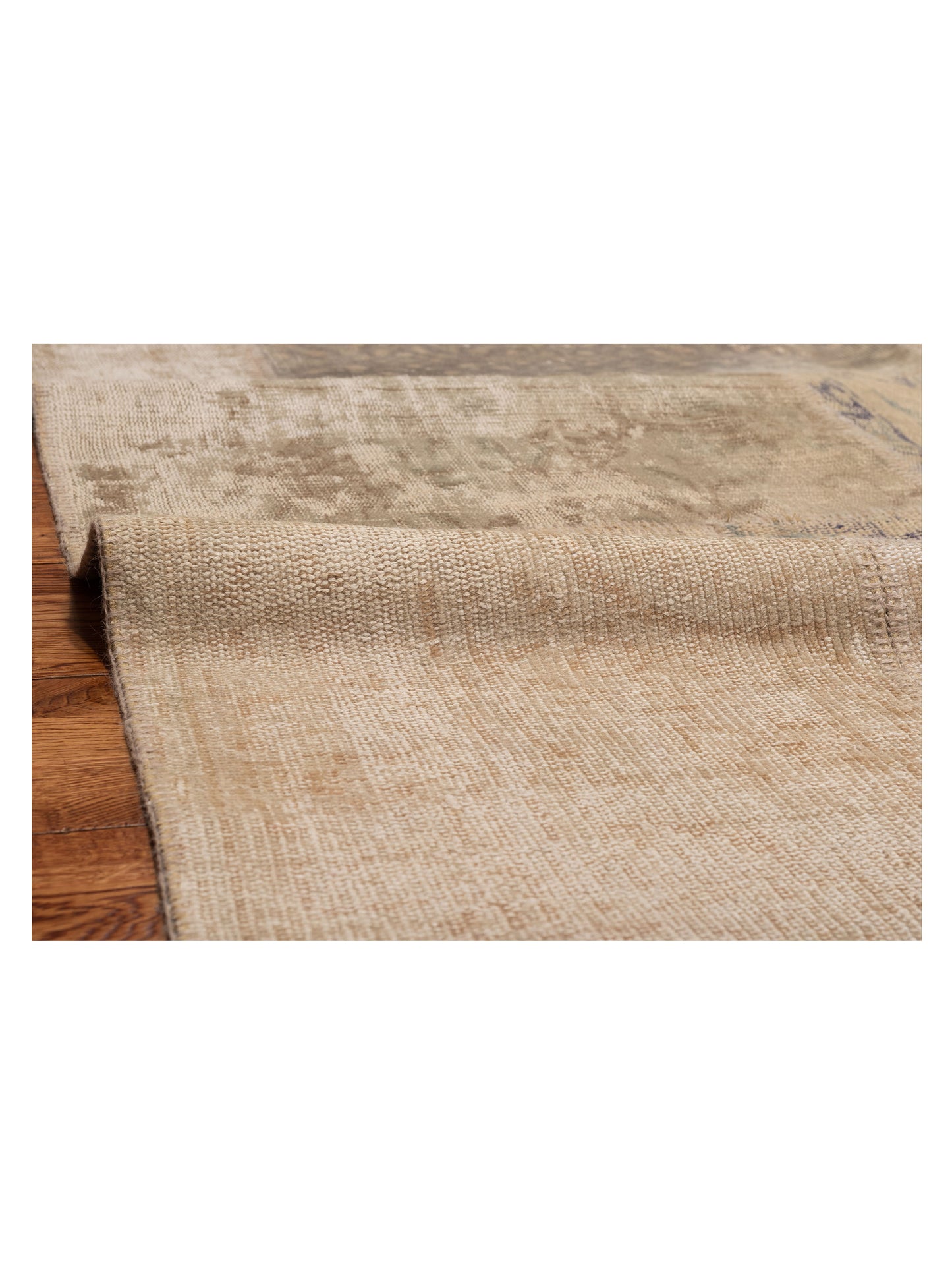Turkish Vestige Patchwork 111194 Natural 6.11x10.11 Hand Knotted Rug