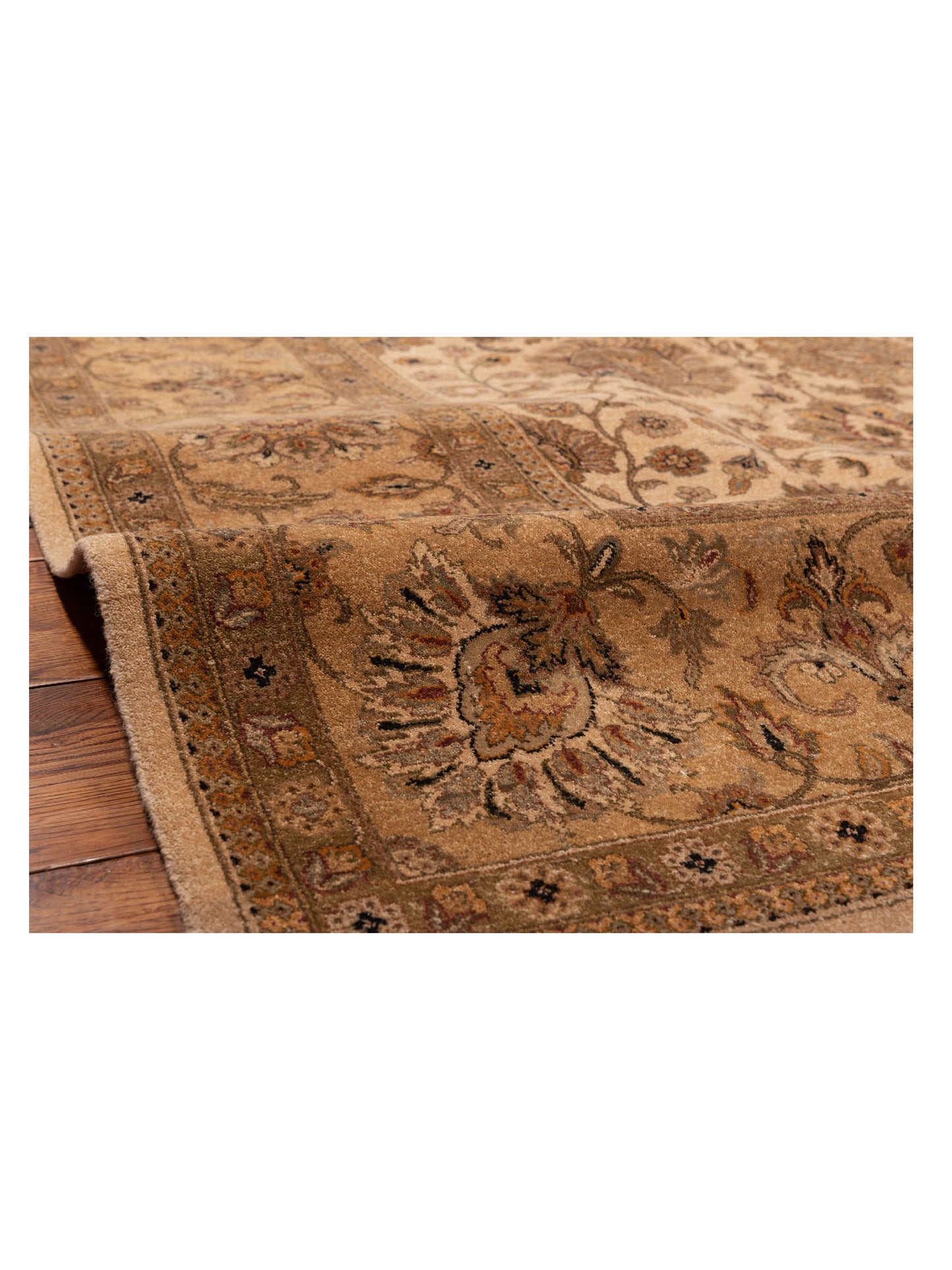 Haji Jalili 111257 Ivory Gold 9.1x13.3 Hand Knotted Rug