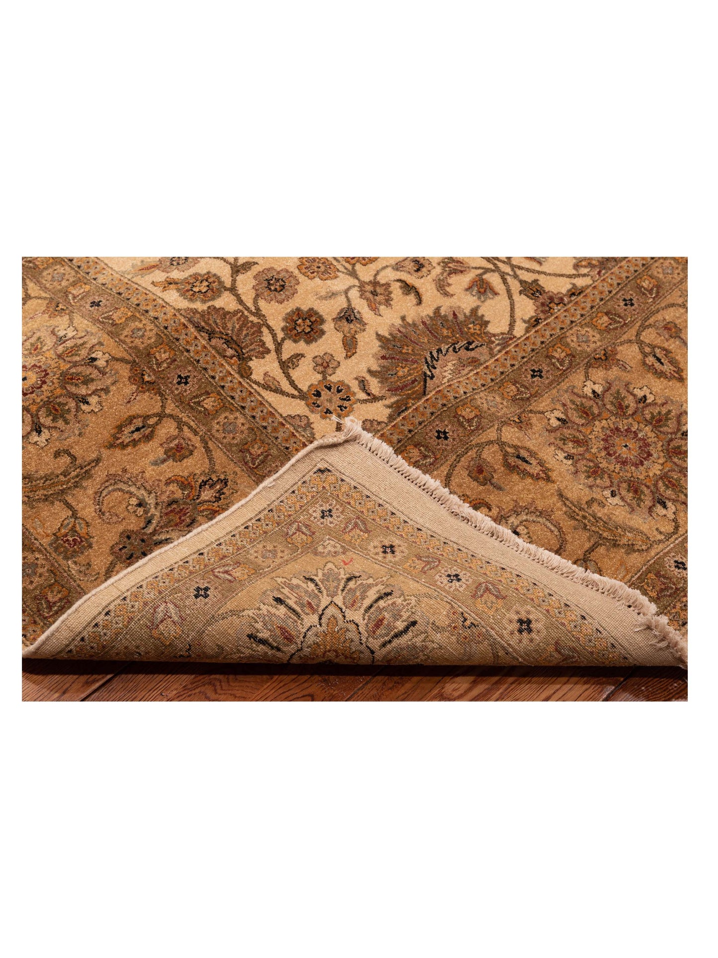 Haji Jalili 111257 Ivory Gold 9.1x13.3 Hand Knotted Rug