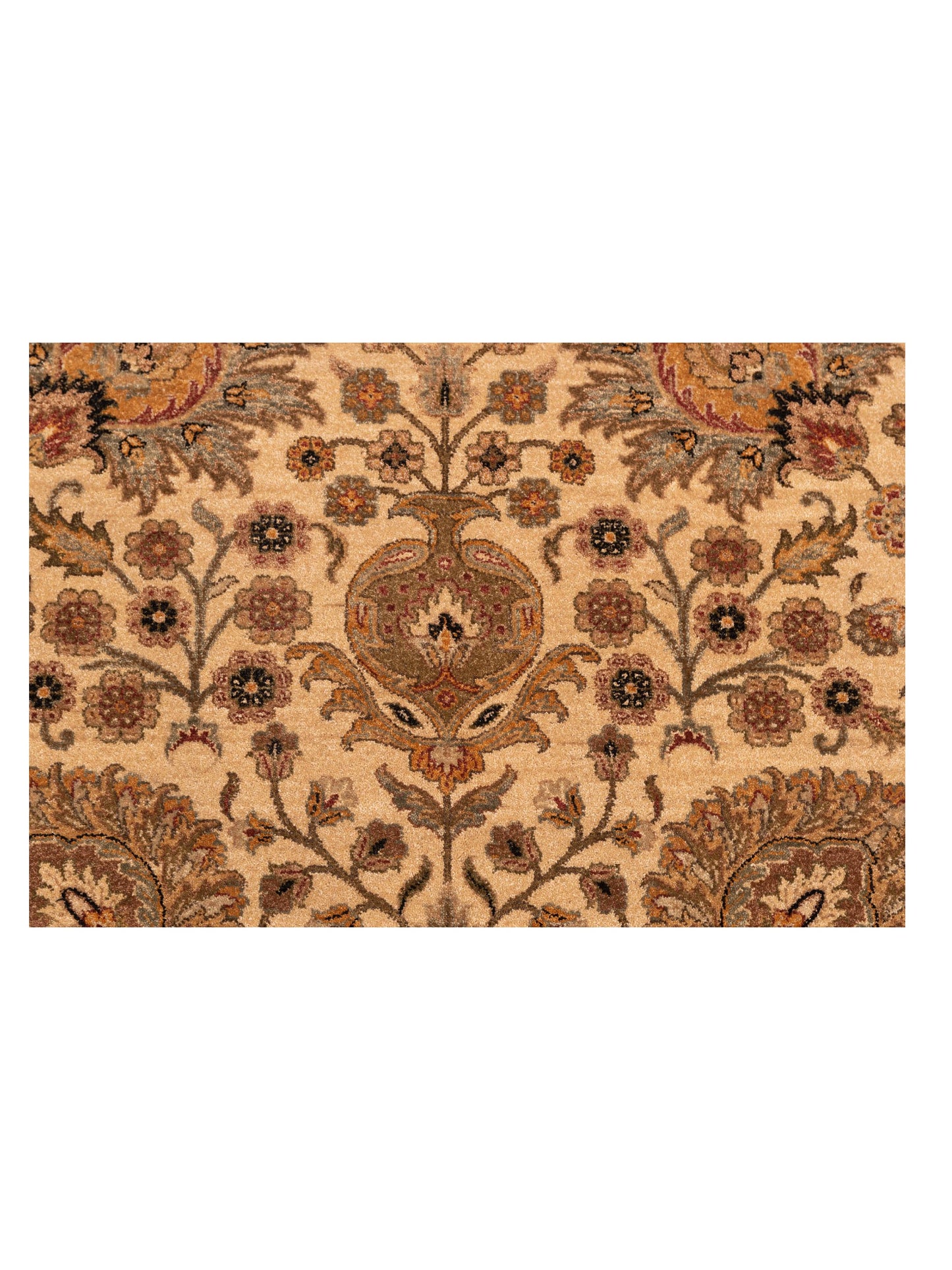 Haji Jalili 111257 Ivory Gold 9.1x13.3 Hand Knotted Rug