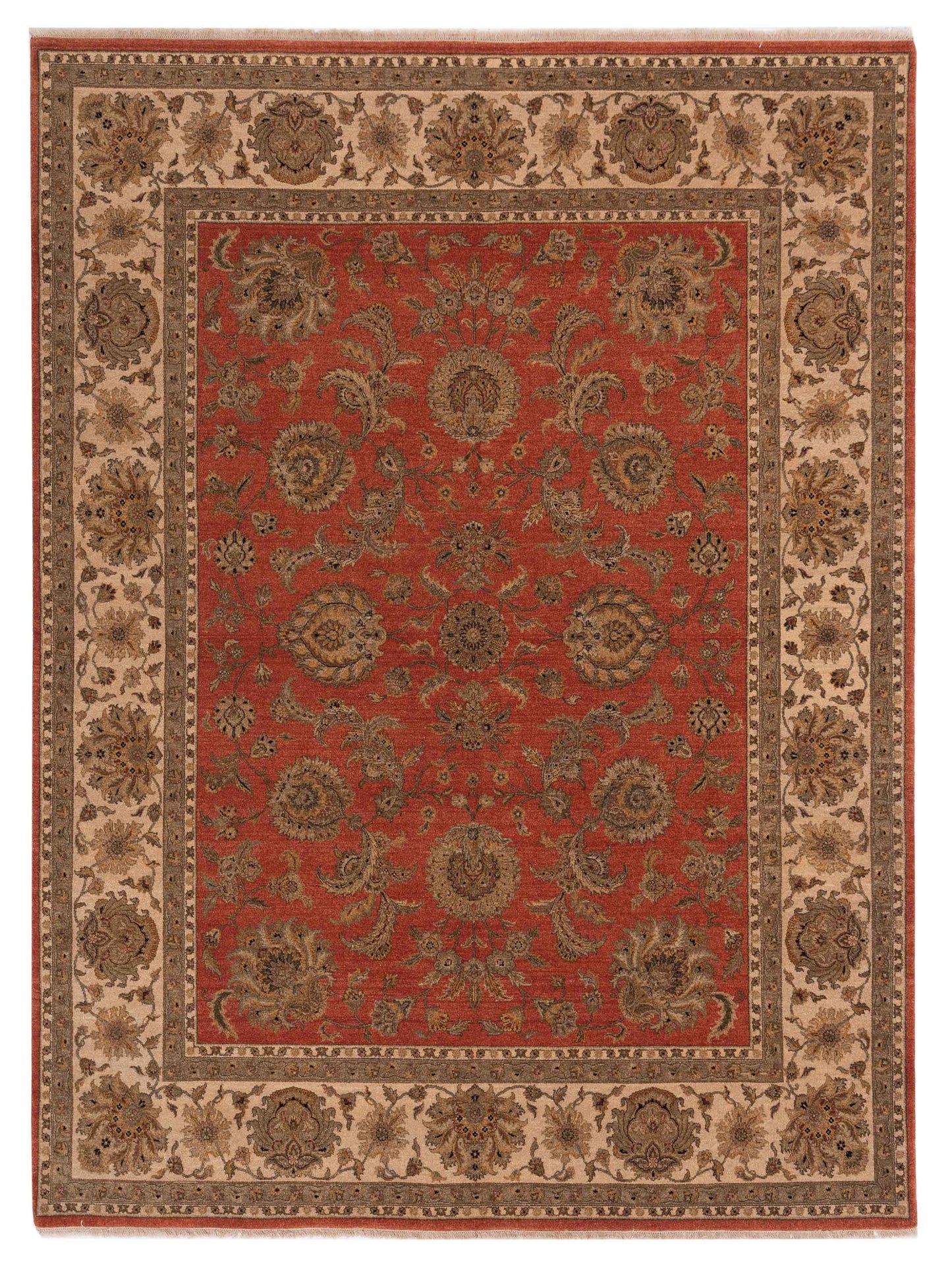 Rajpur Haji Jalili Orange Ivory Transitional