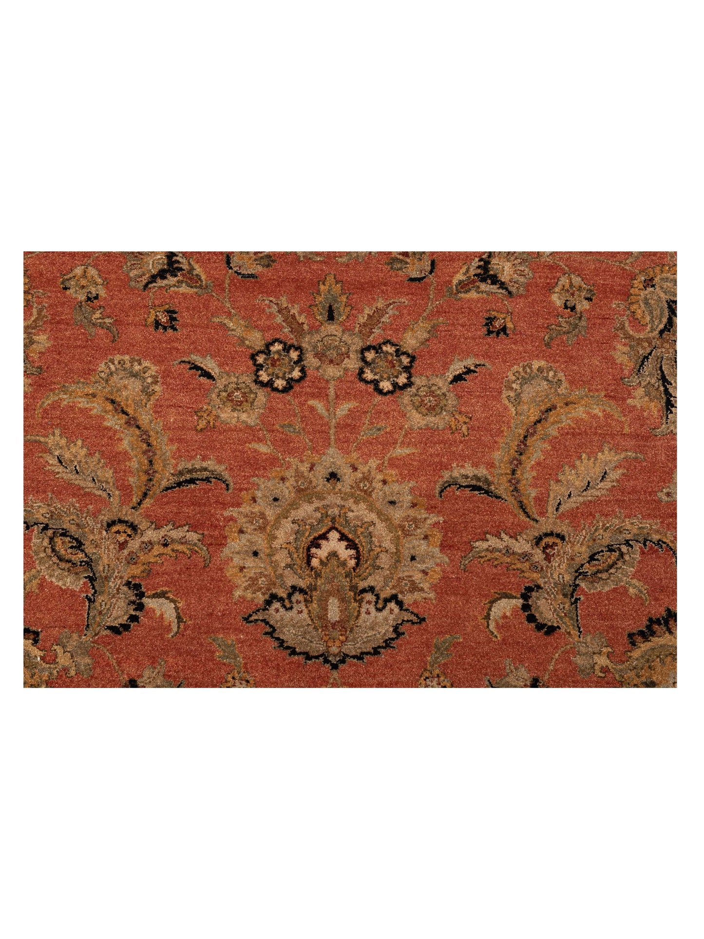 Haji Jalili 111259 Orange Ivory 9.1x12 Hand Knotted Rug