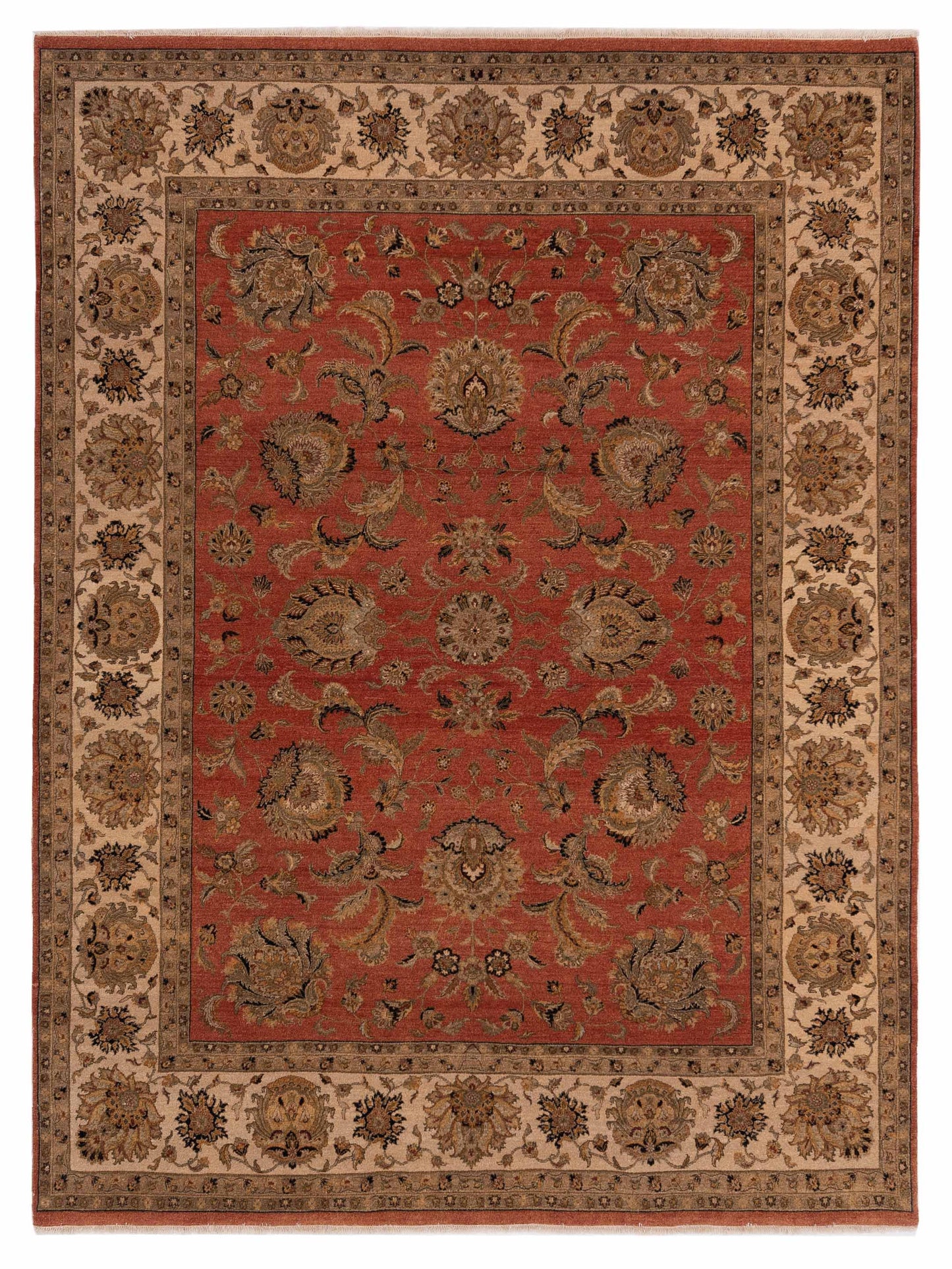 Rajpur Haji Jalili Orange Ivory Transitional