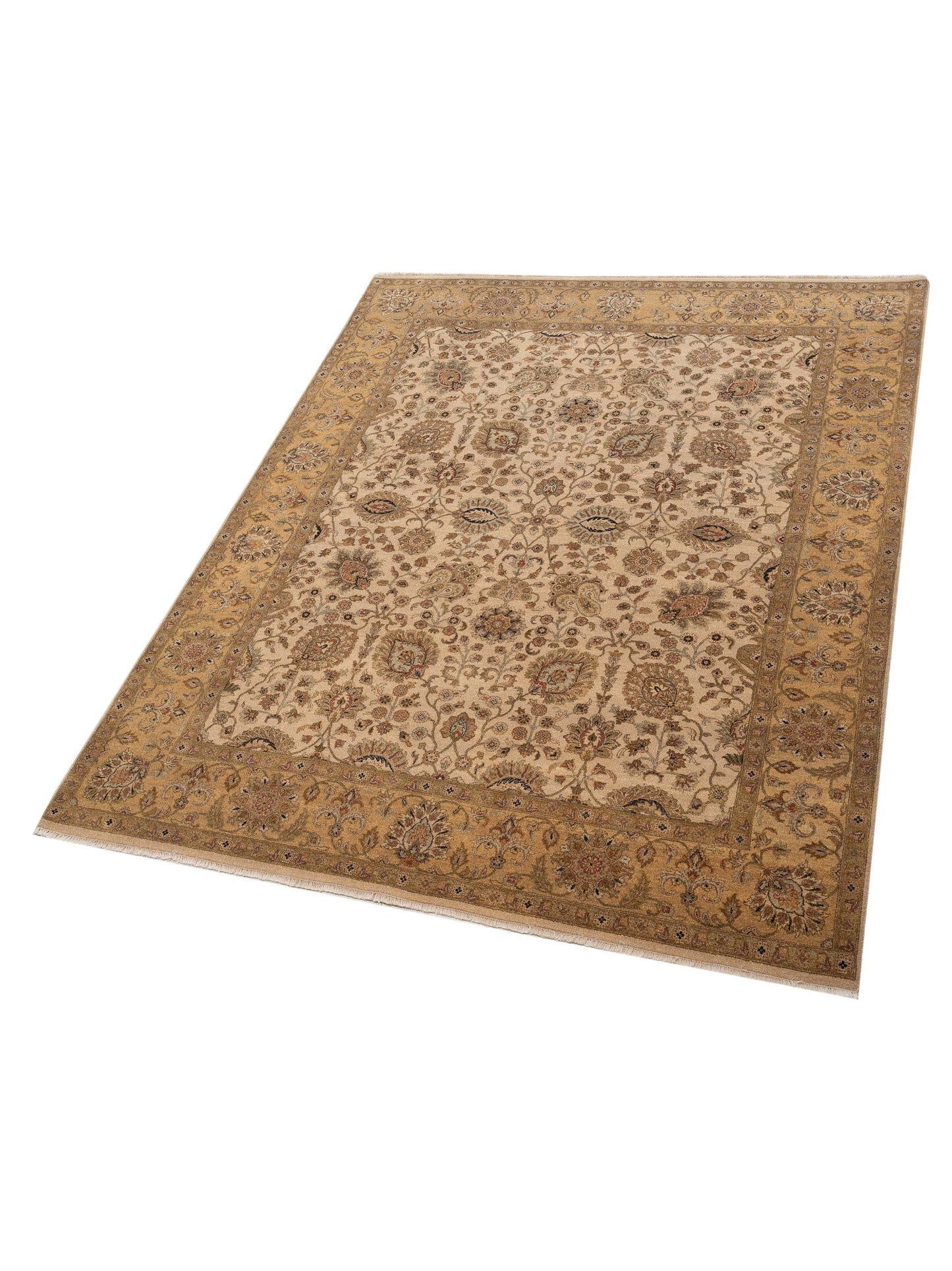 Haji Jalili 111260 Ivory Gold 8.2x10.3 Hand Knotted Rug