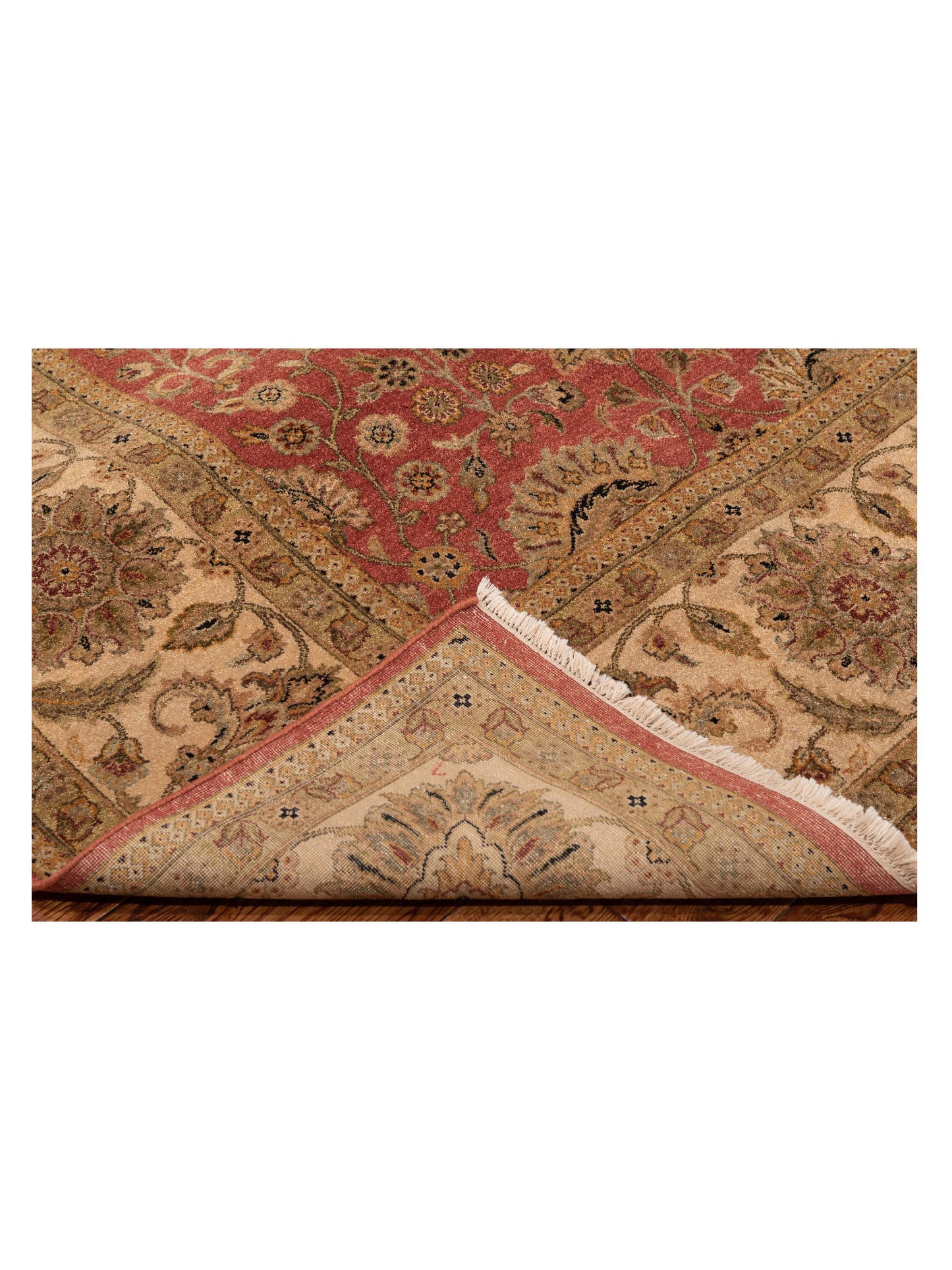 Haji Jalili 111263 Rust Ivory 8.11x12.6 Hand Knotted Rug