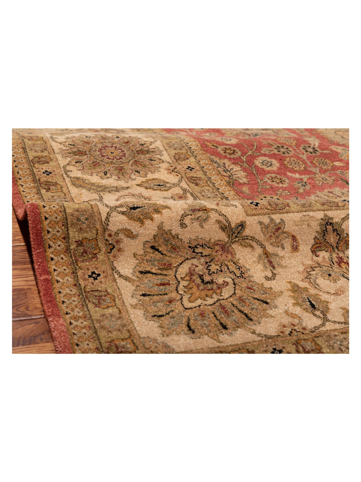 Haji Jalili 111263 Rust Ivory 8.11x12.6 Hand Knotted Rug