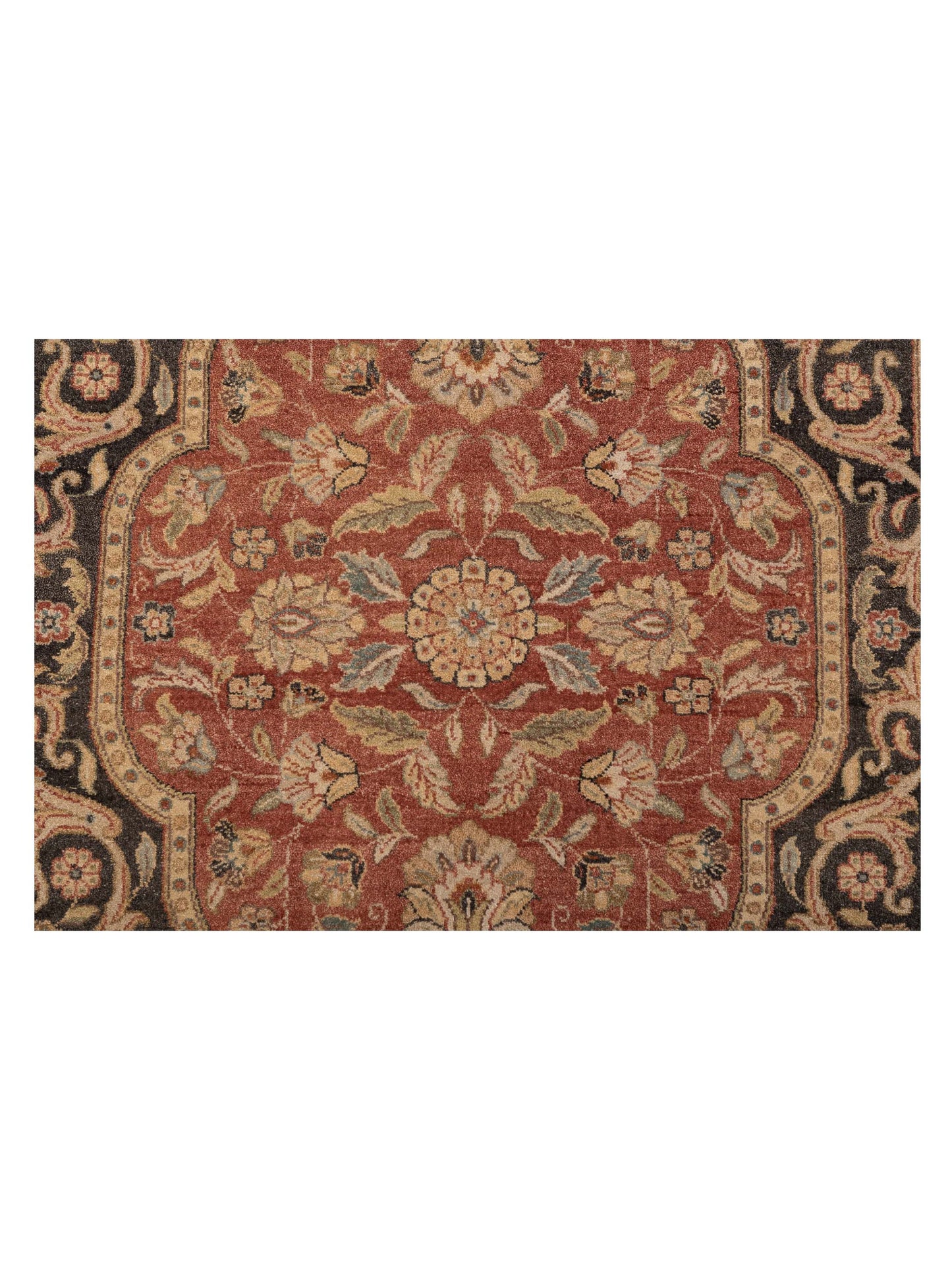 Haji Jalili 111267 Charcoal Ivory 9x12.2 Hand Knotted Rug