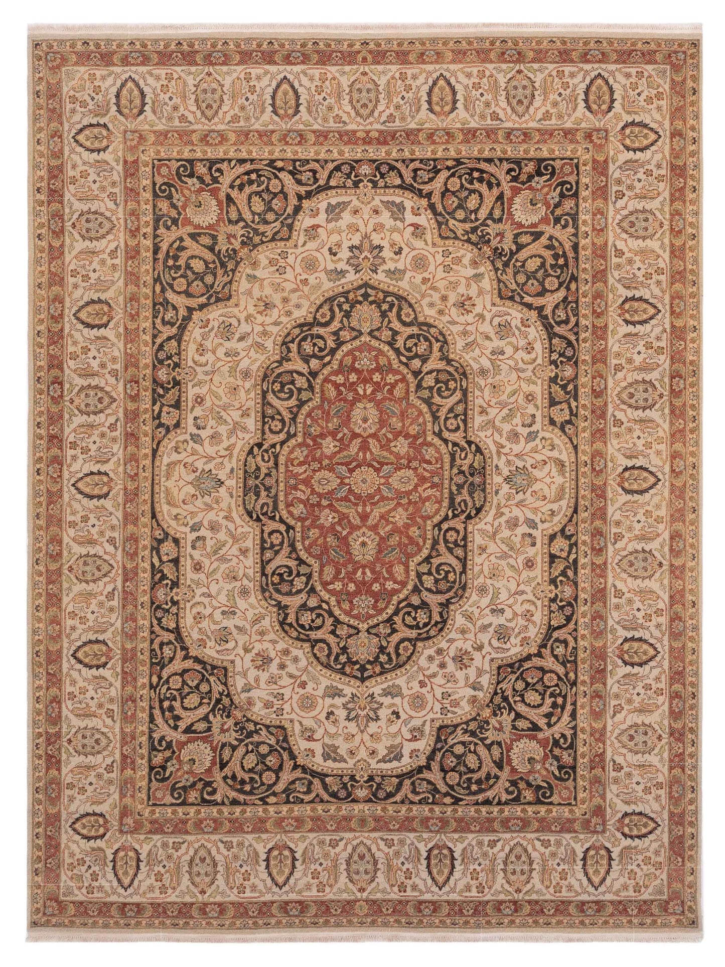 Rajpur Haji Jalili Charcoal Ivory Traditional