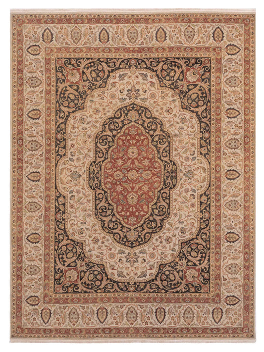 Rajpur Haji Jalili  Charcoal Ivory Traditional