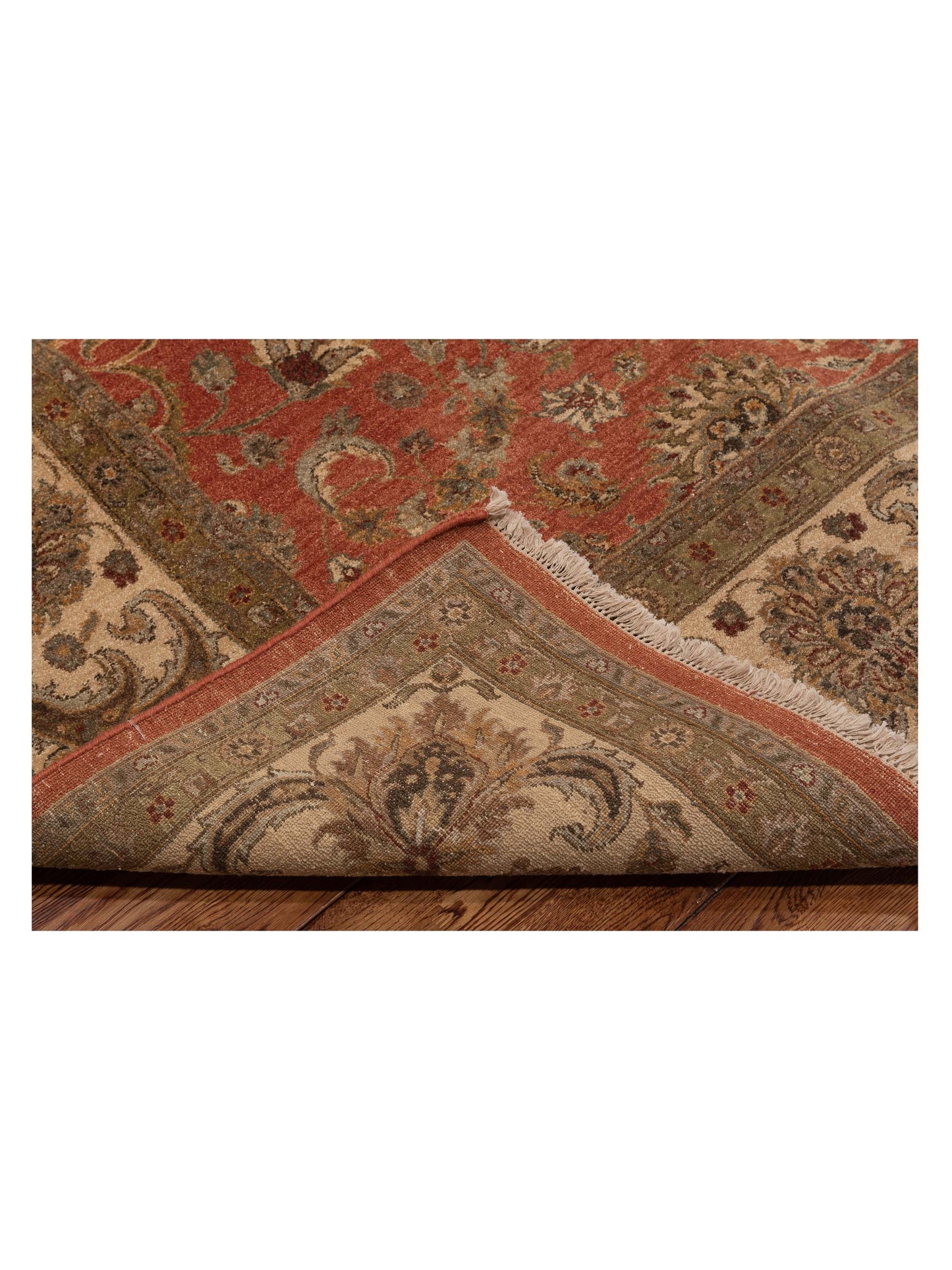 Haji Jalili 111268 Rust Ivory 8x11.2 Hand Knotted Rug
