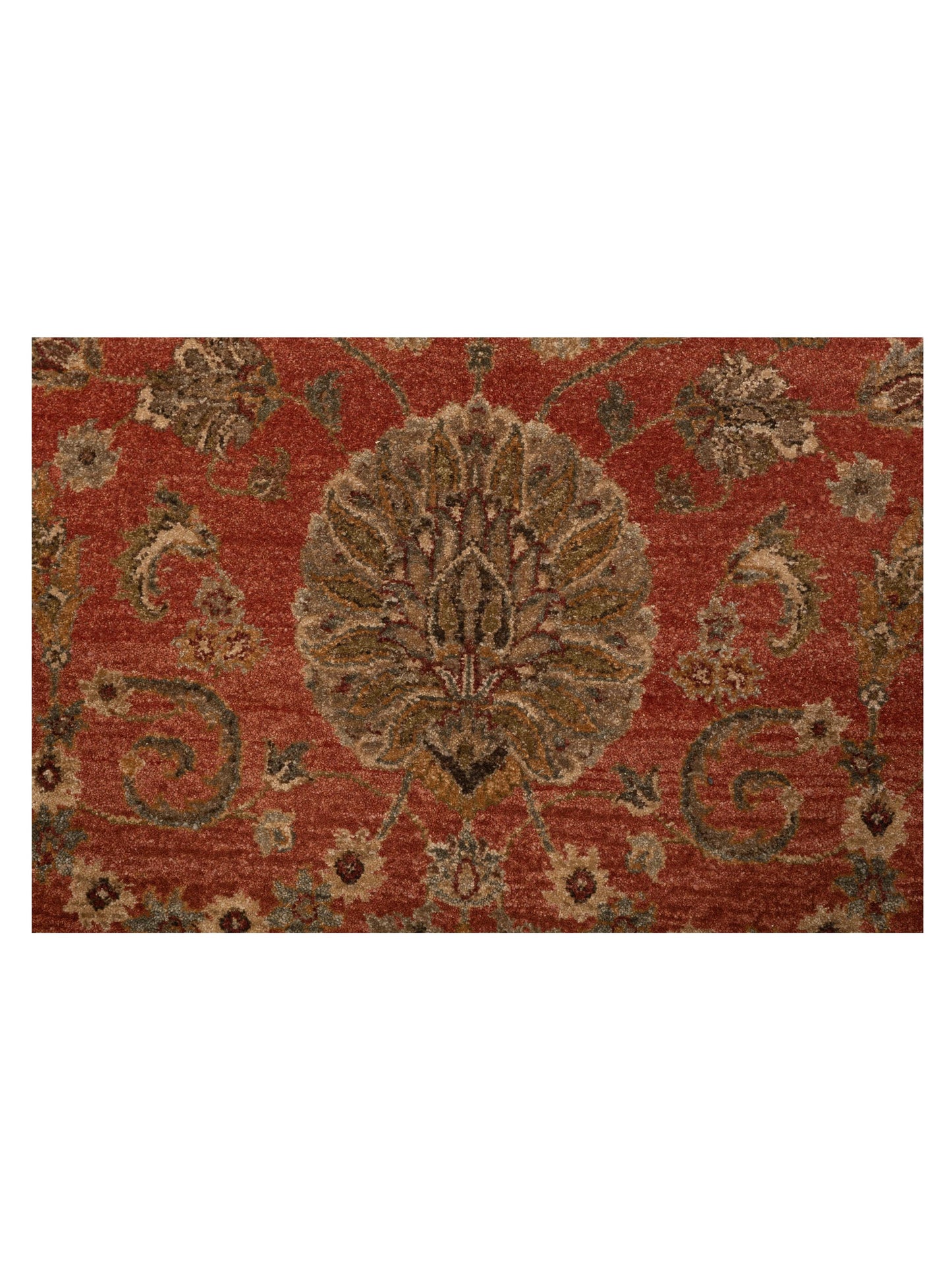 Haji Jalili 111268 Rust Ivory 8x11.2 Hand Knotted Rug