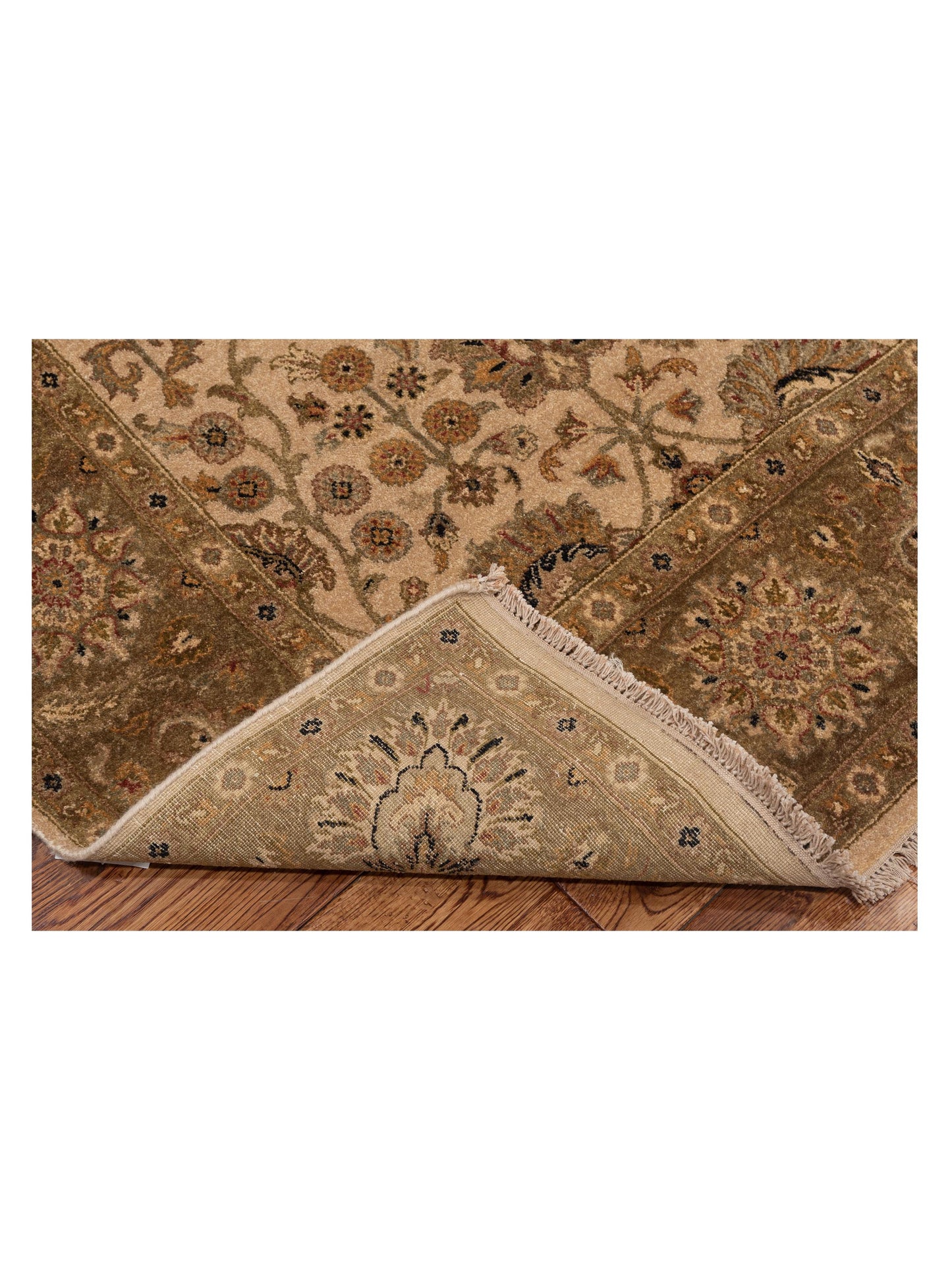 Haji Jalili 111275 Beige Brown 6.4x9.10 Hand Knotted Rug