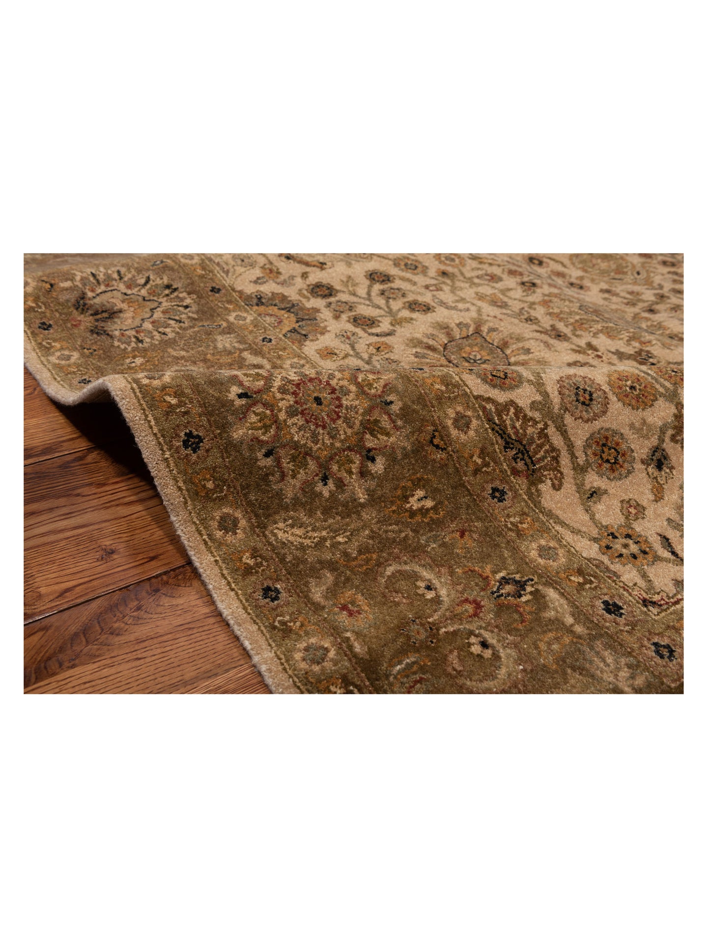 Haji Jalili 111275 Beige Brown 6.4x9.10 Hand Knotted Rug