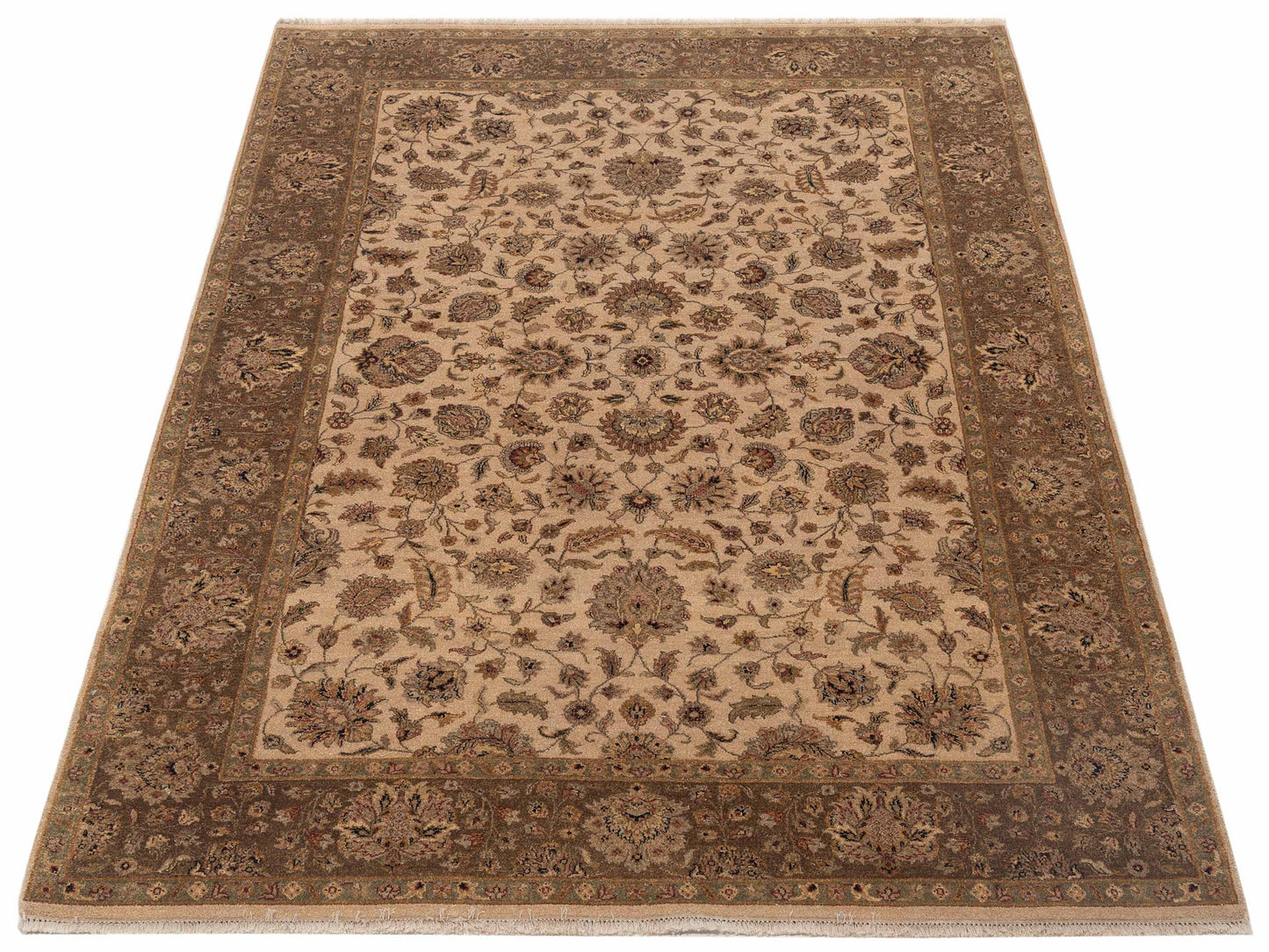 Haji Jalili 111279 Beige Brown 6.2x8.6 Hand Knotted Rug