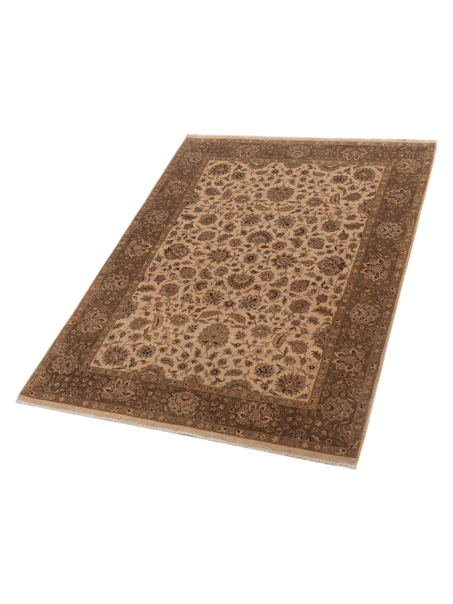 Haji Jalili 111279 Beige Brown 6.2x8.6 Hand Knotted Rug