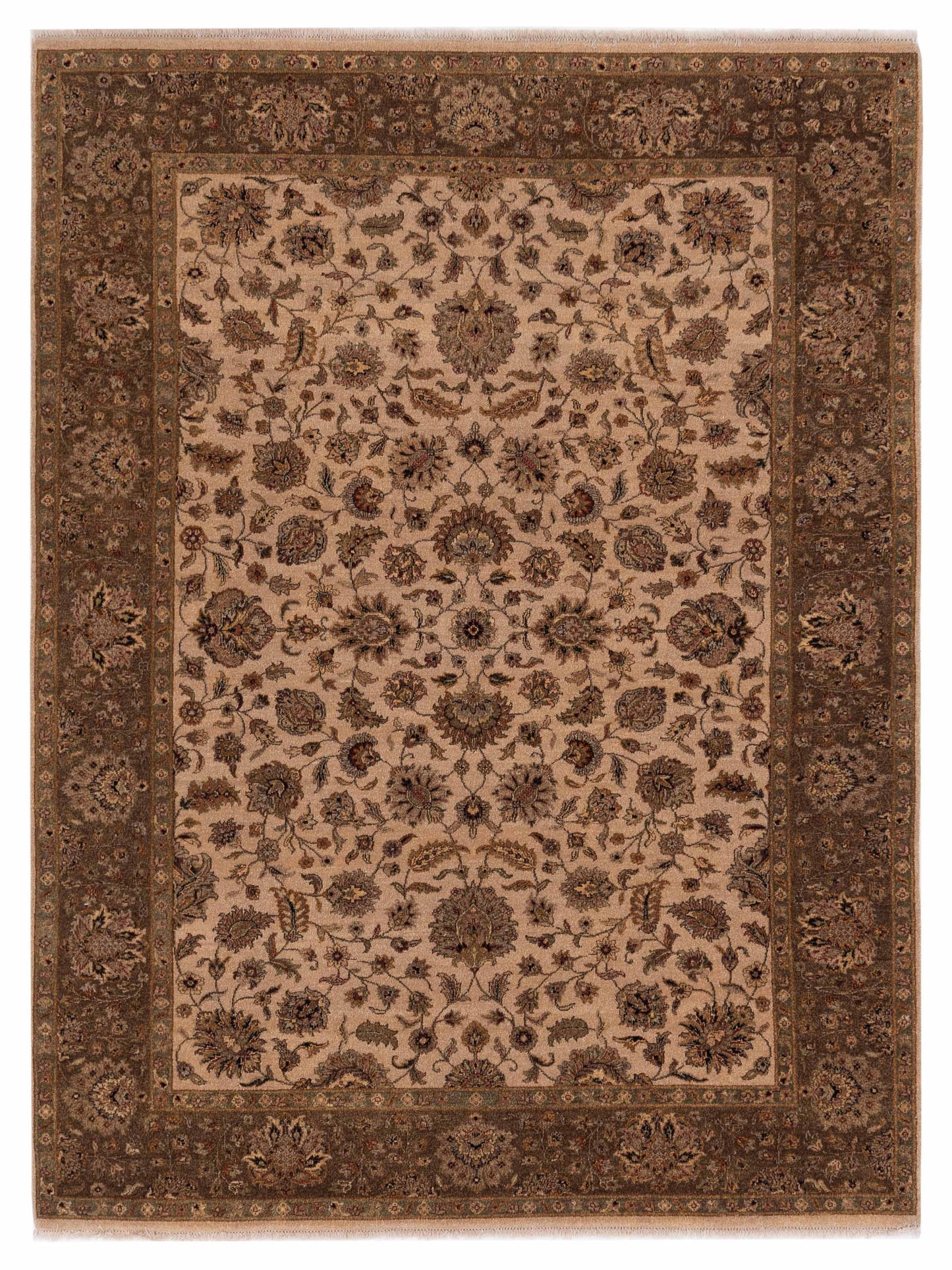 Rajpur Haji Jalili Beige Brown Transitional