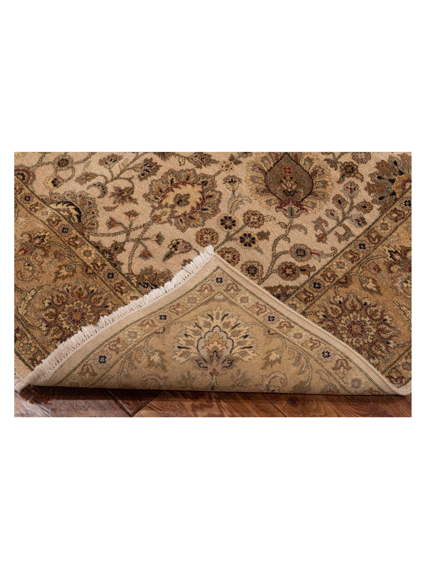 Haji Jalili 111280 Beige Gold 6.1x8.5 Hand Knotted Rug