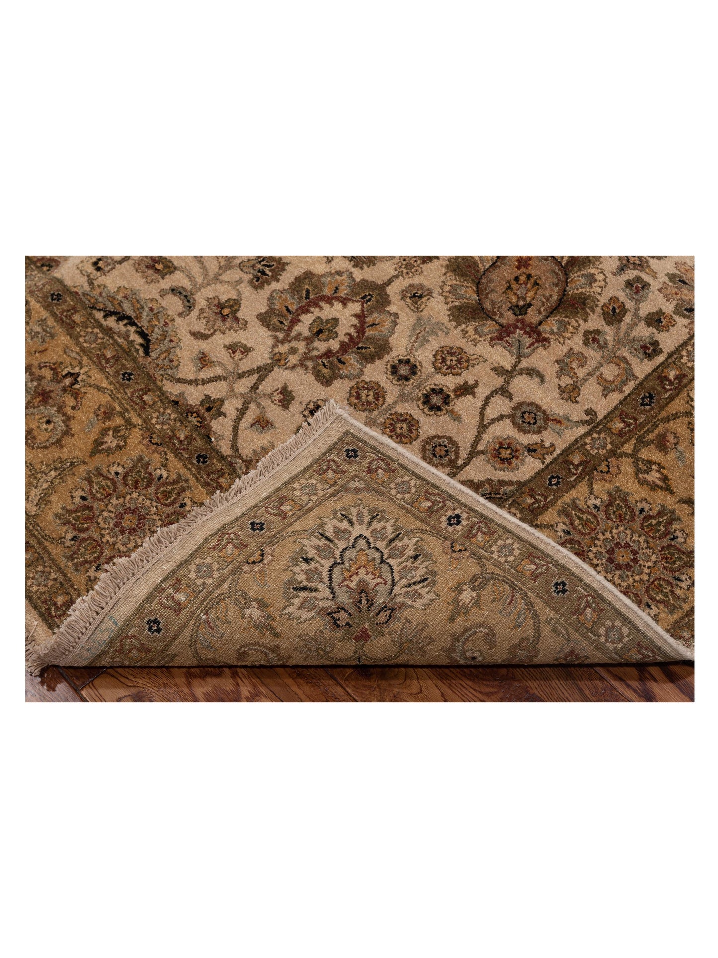 Haji Jalili 111281 Beige Gold 6.1x8.6 Hand Knotted Rug