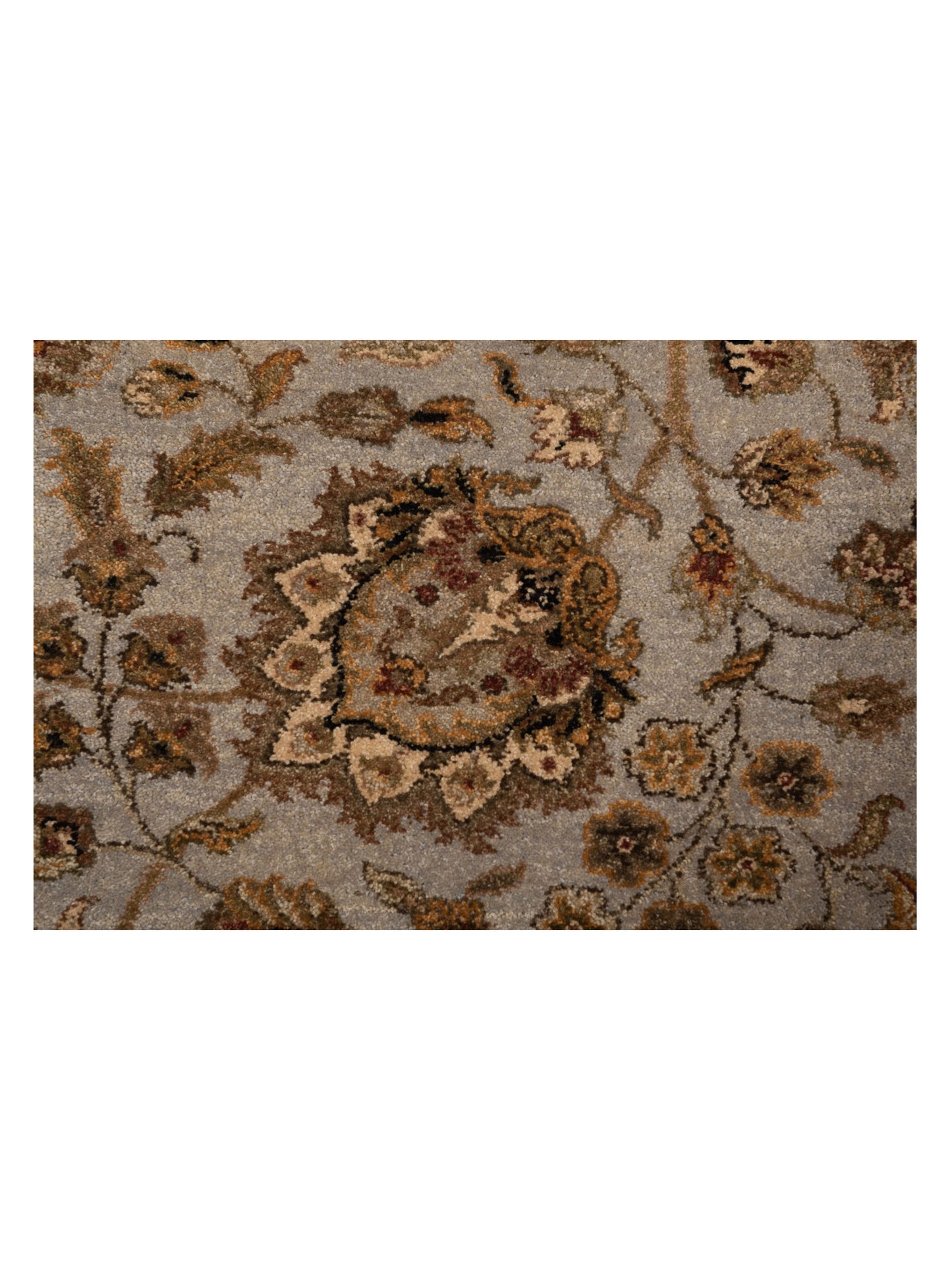 Haji Jalili 111282 Silver Ivory 6.1x8.6 Hand Knotted Rug