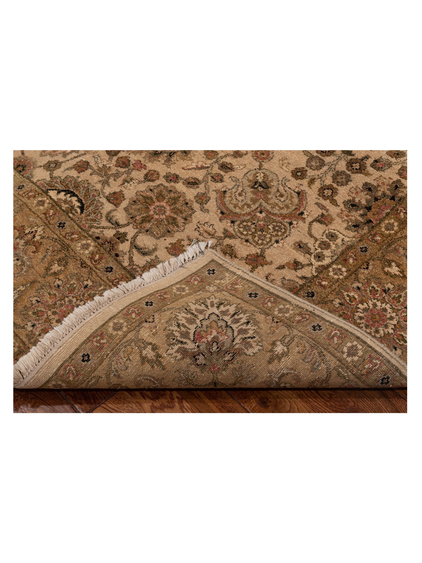 Haji Jalili 111283 Beige Gold 6x8.9 Hand Knotted Rug