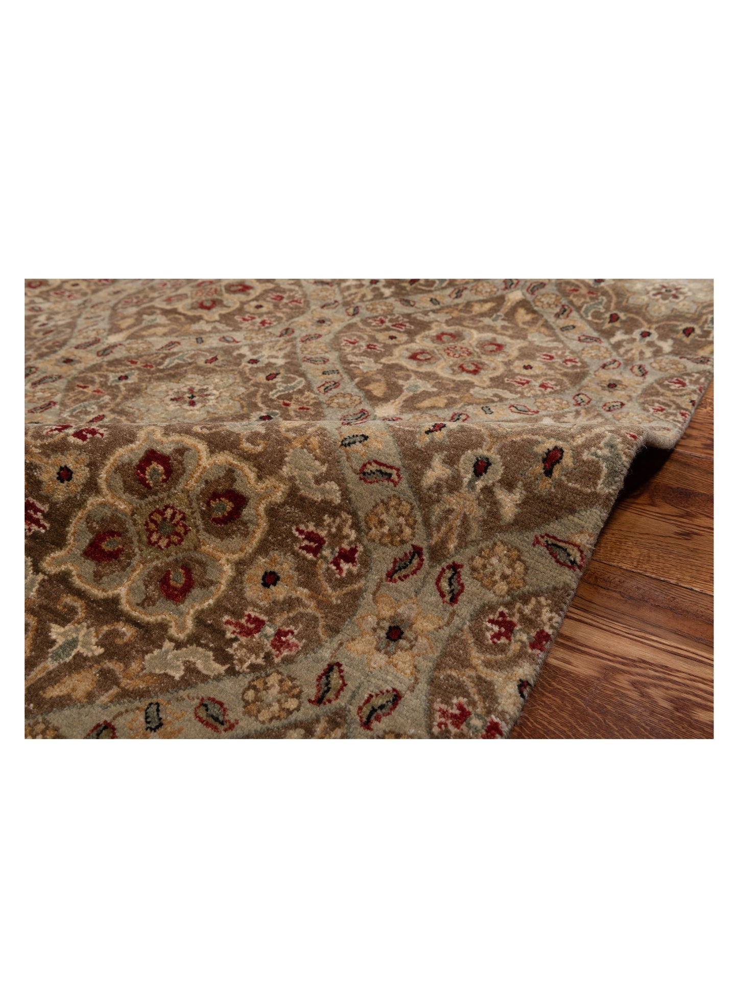 Haji Jalili 111289 Brown Brown 6x9.2 Hand Knotted Rug