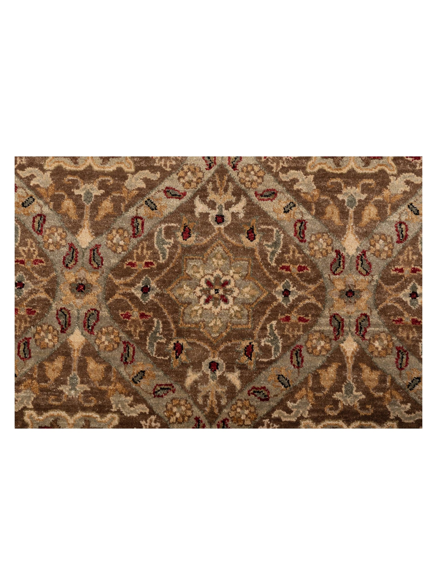 Haji Jalili 111289 Brown Brown 6x9.2 Hand Knotted Rug