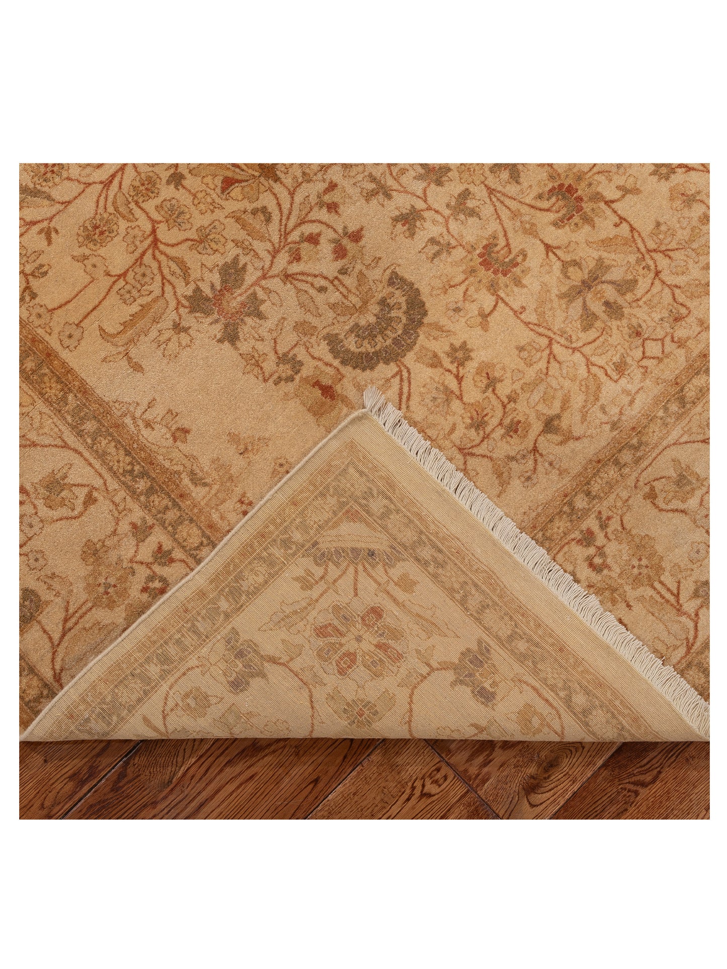 Haji Jalili 111347 Beige Beige 6.1x8.7 Hand Knotted Rug
