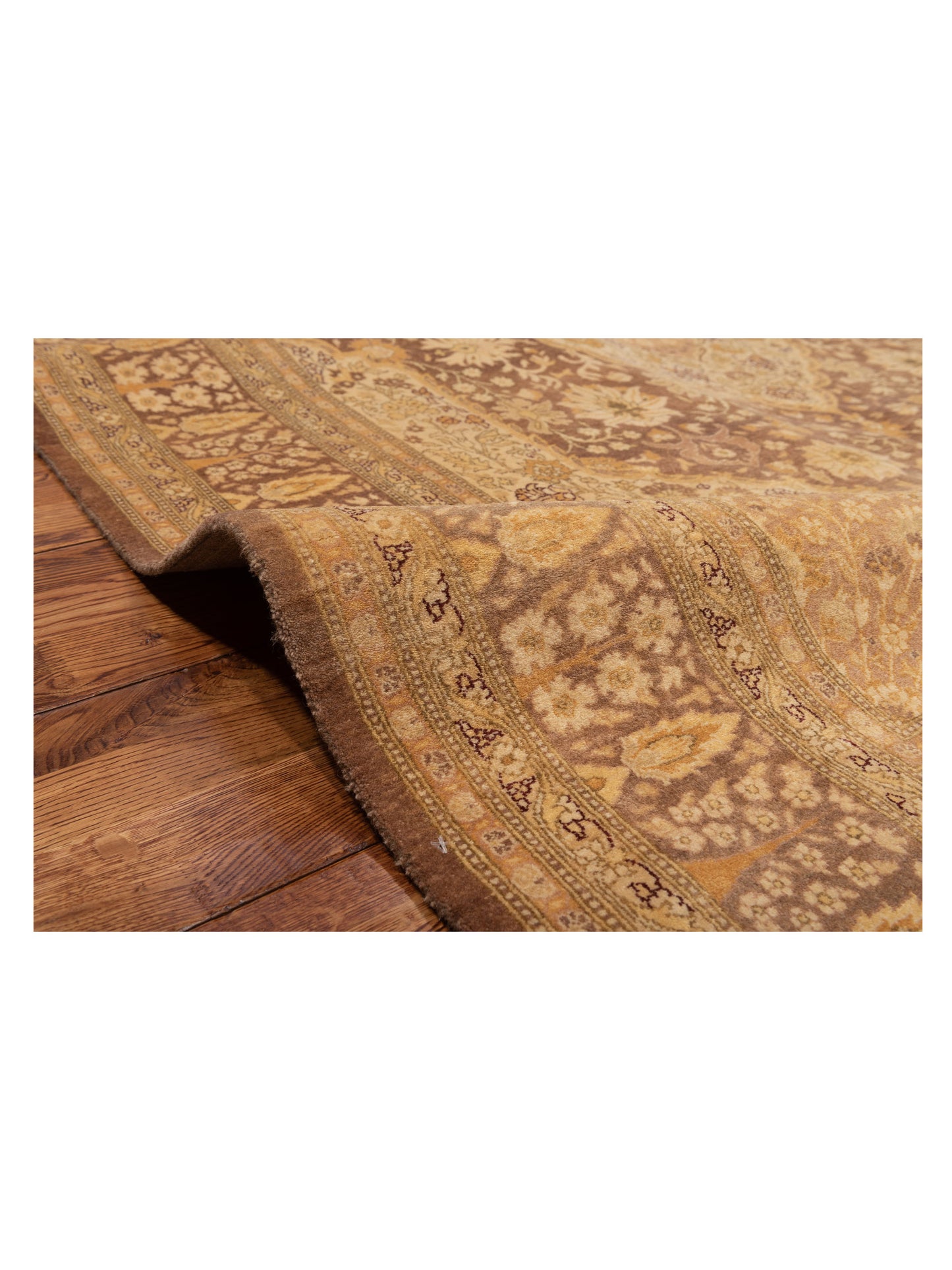 Haji Jalili 111350 Brown Brown 6.1x9.1 Hand Knotted Rug