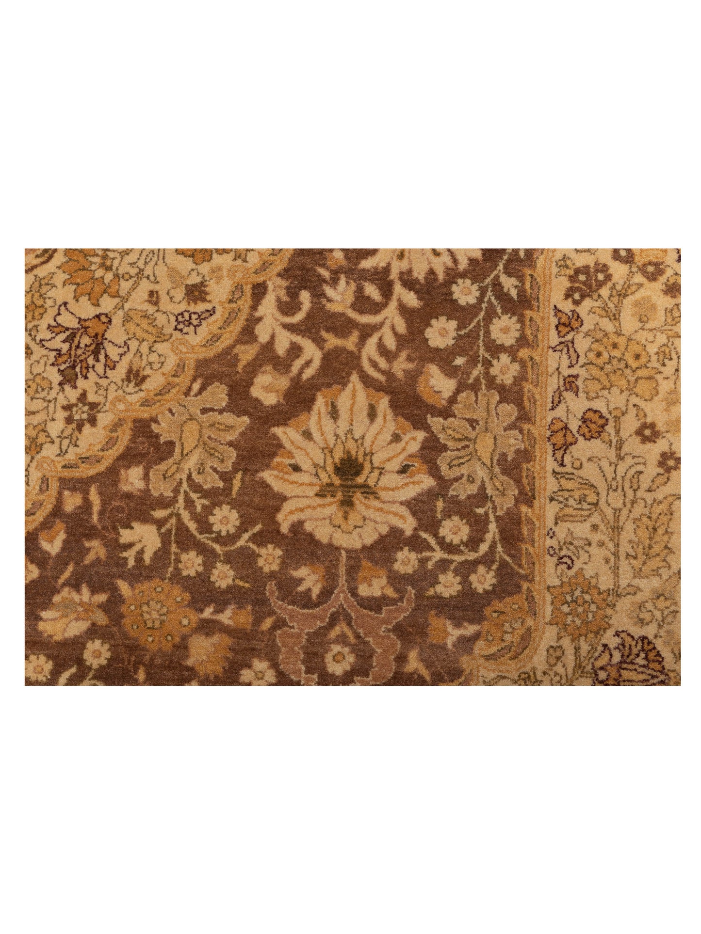 Haji Jalili 111350 Brown Brown 6.1x9.1 Hand Knotted Rug