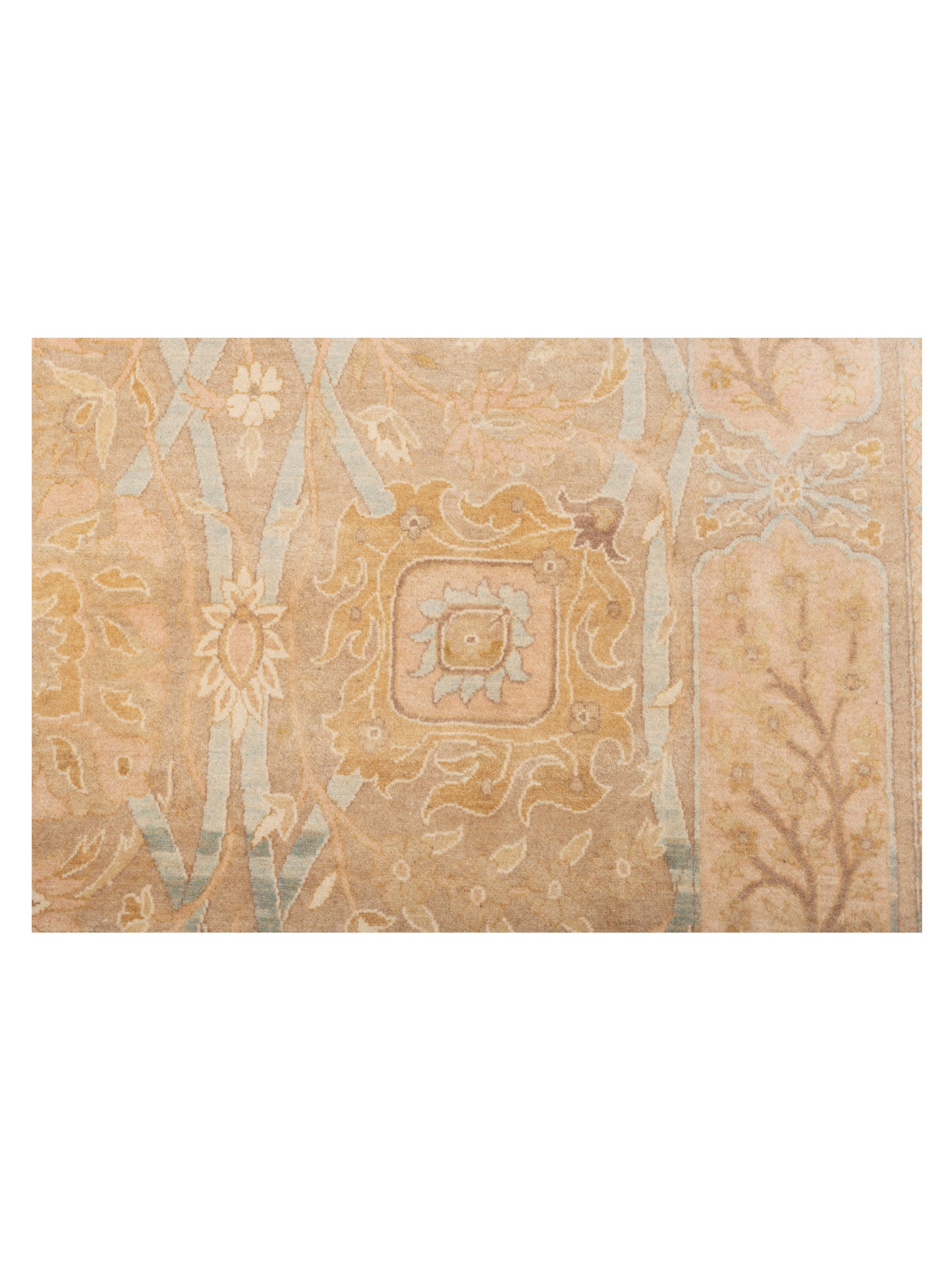 Haji Jalili 111360 Light Brown Light Brown 6.2x9.5 Hand Knotted Rug