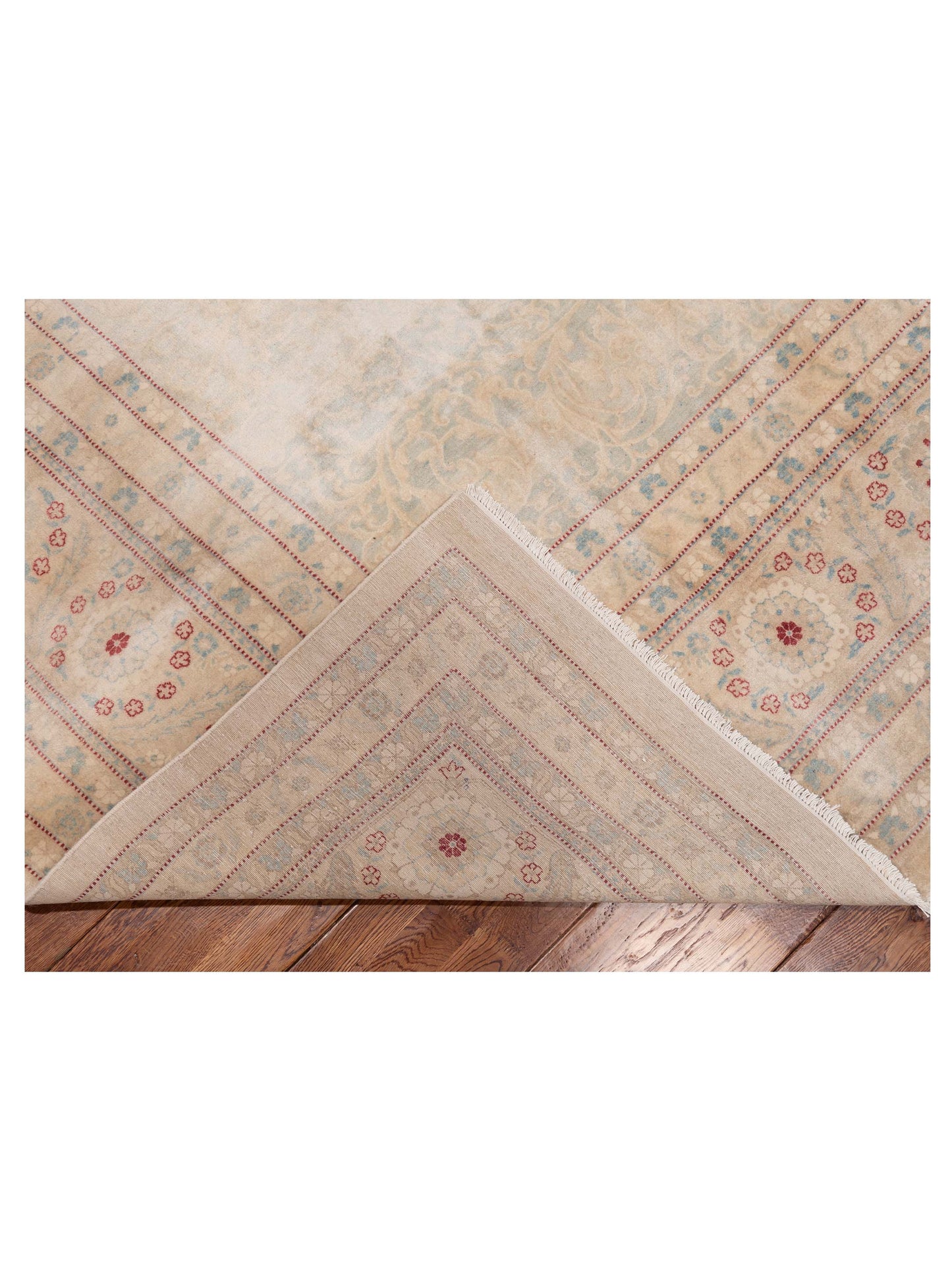 Haji Jalili 111367 Beige Beige 12.2x15.5 Hand Knotted Rug