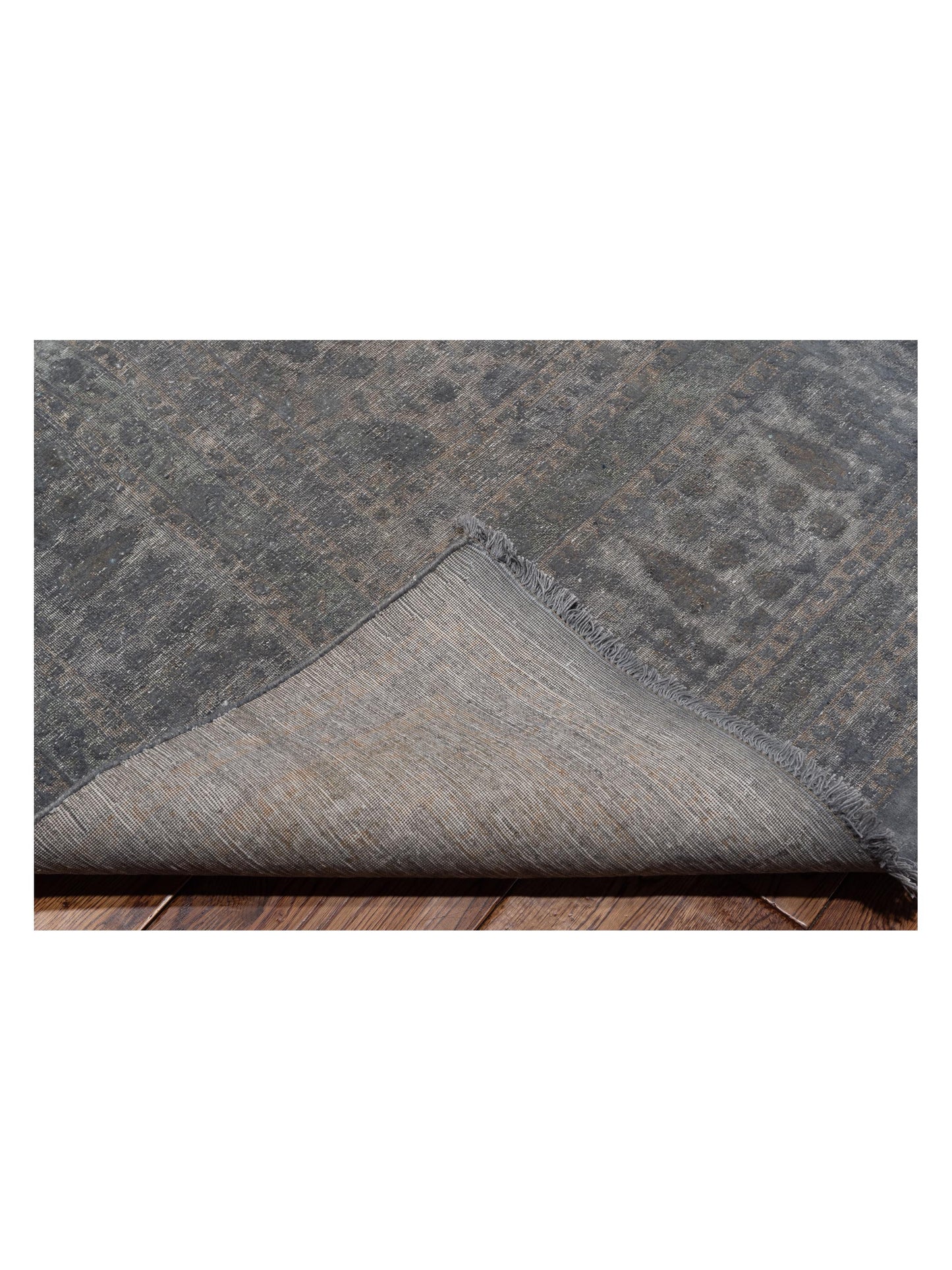 Vintage 111377 Gray Gray 10.1x13.11 Hand Knotted Rug