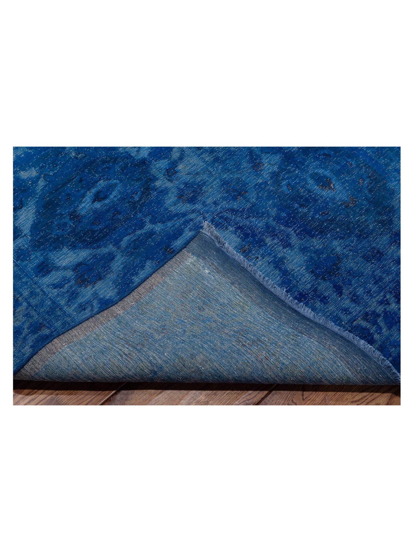 Vintage 111379 Dark Blue 10x13.8 Hand Knotted Rug