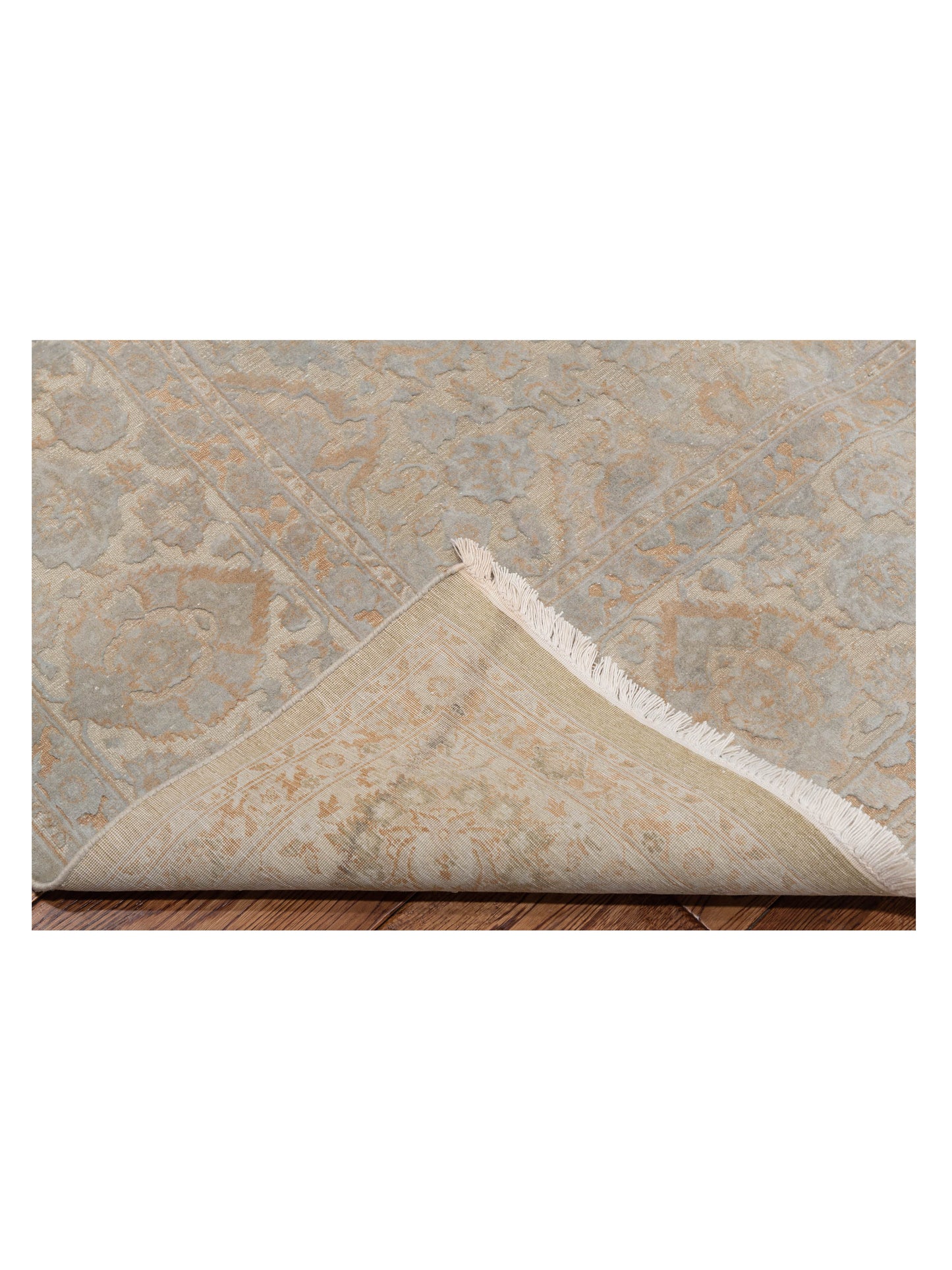 Haji Jalili 111389 Silver 8.1x10 Hand Knotted Rug