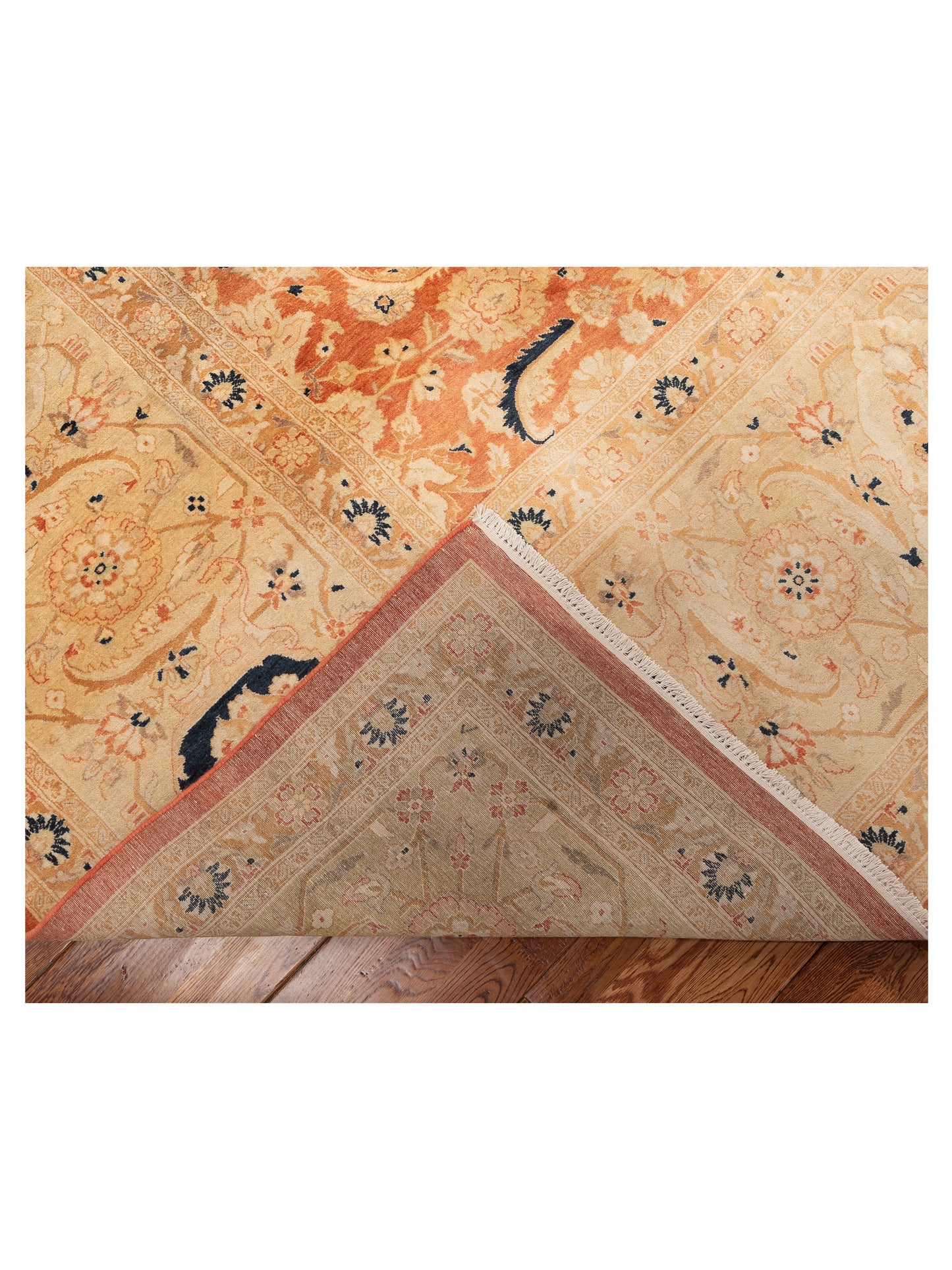 Haji Jalili 111409 Rust Gold 8.2x10.8 Hand Knotted Rug