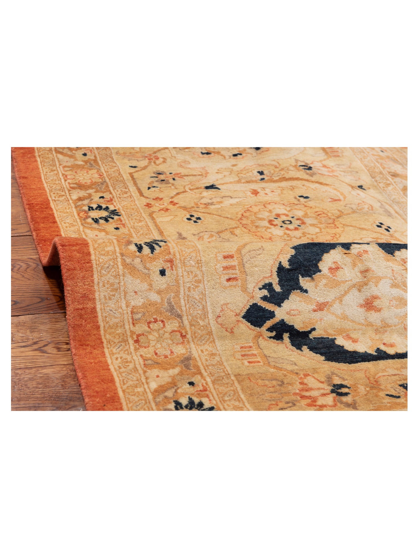 Haji Jalili 111409 Rust Gold 8.2x10.8 Hand Knotted Rug