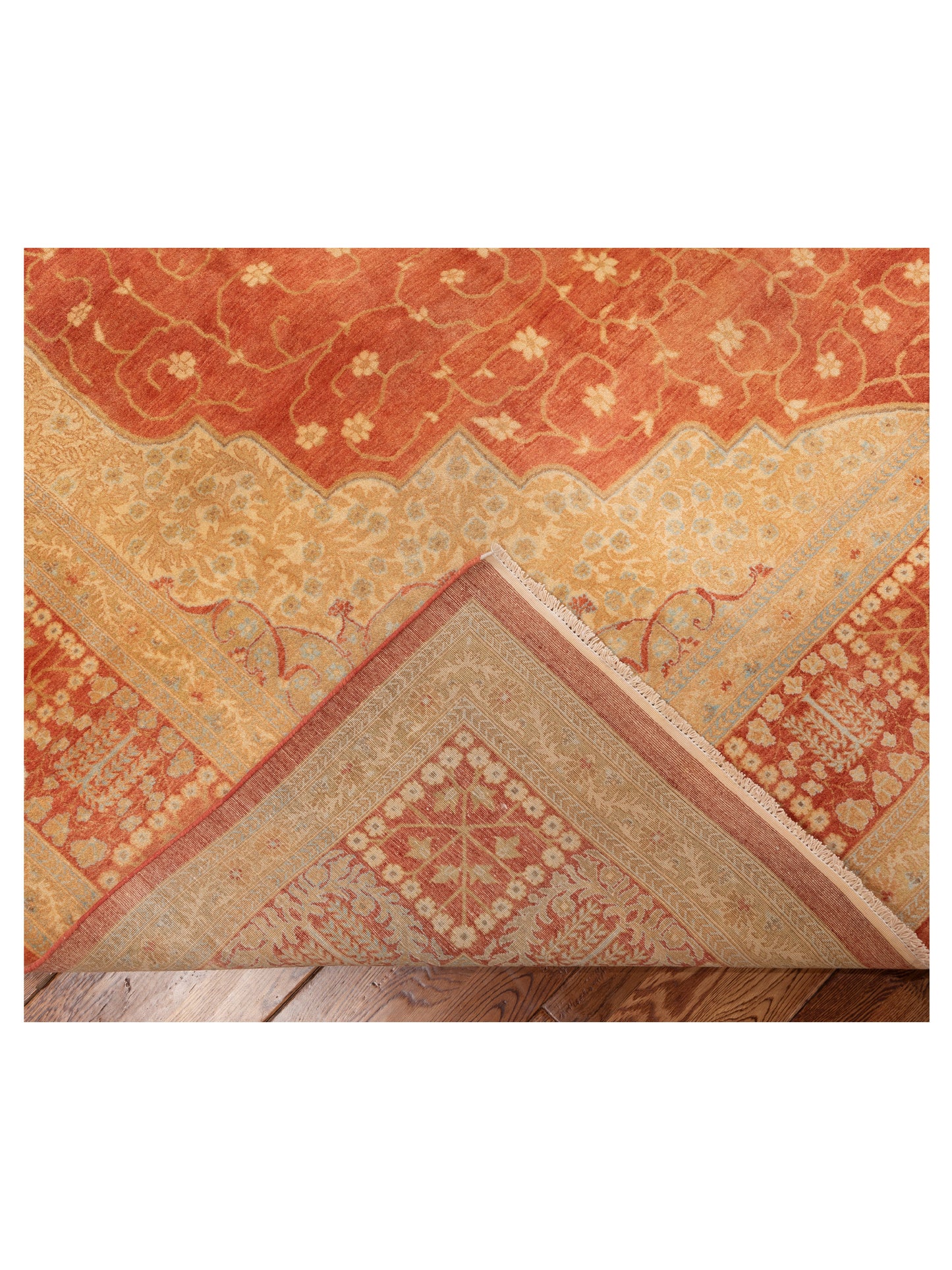 Haji Jalili 111410 Rust Rust 8.2x10.3 Hand Knotted Rug