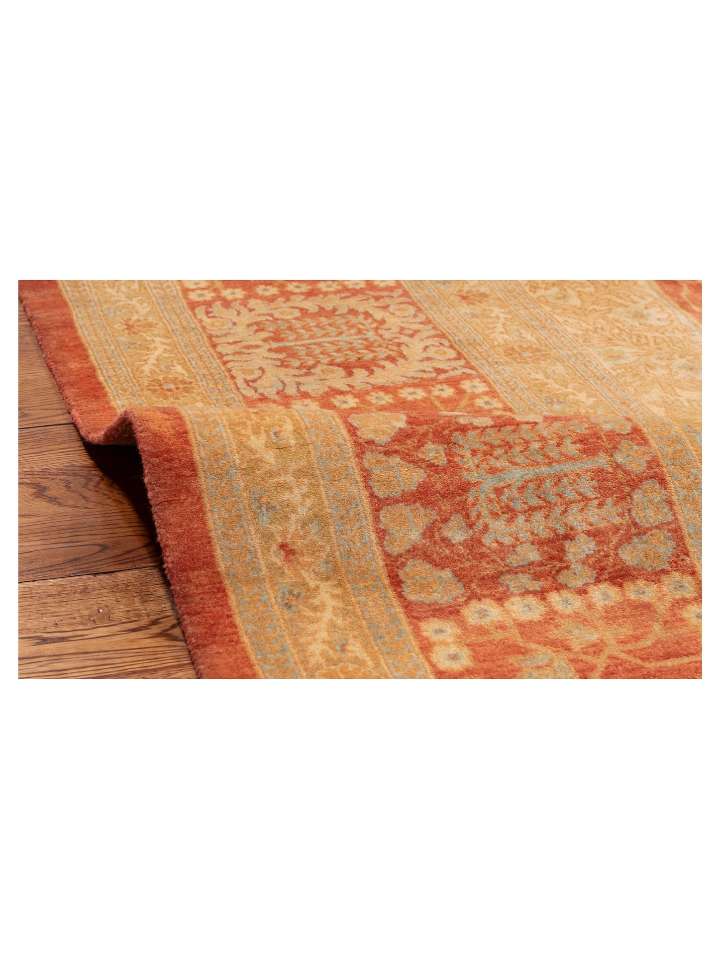 Haji Jalili 111410 Rust Rust 8.2x10.3 Hand Knotted Rug
