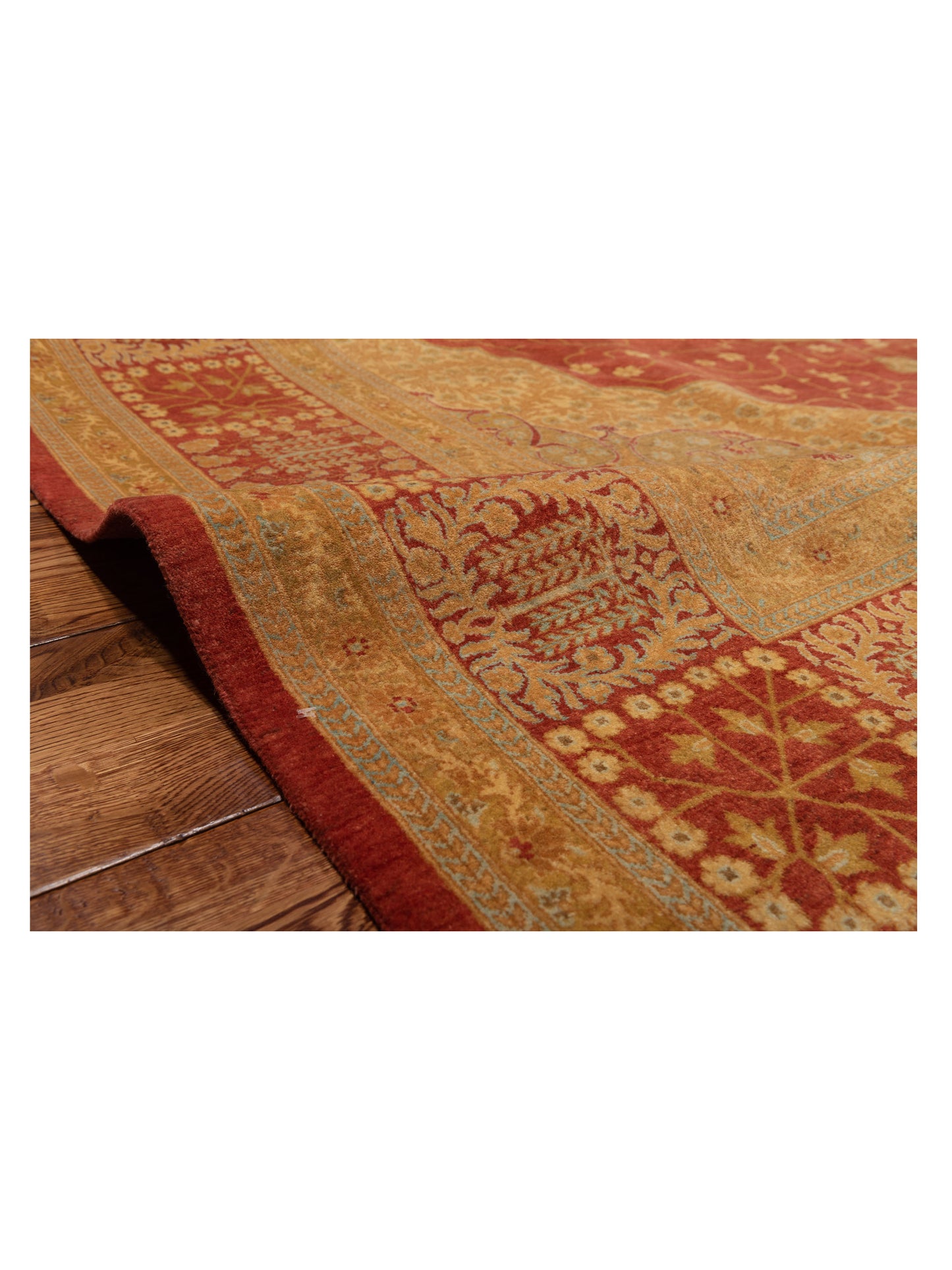 Haji Jalili 111410 Rust Rust 8.2x10.3 Hand Knotted Rug
