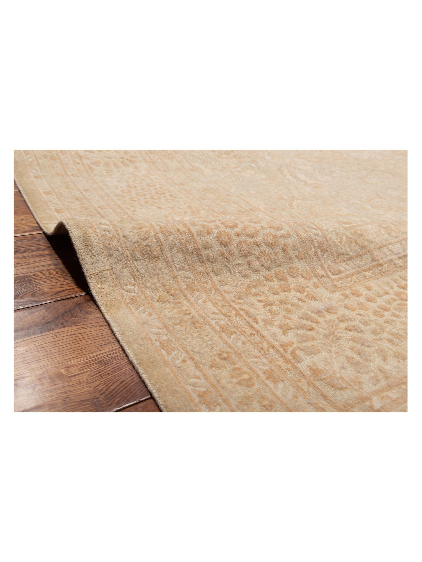 Vintage 111422 Silver 9.2x12.6 Hand Knotted Rug