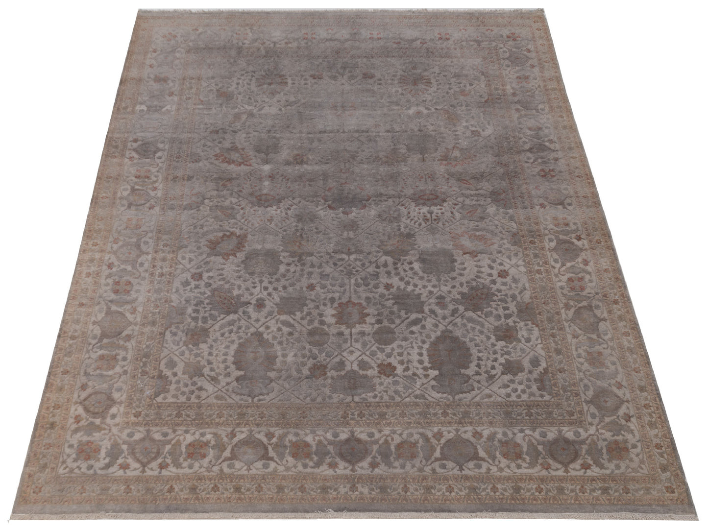 Haji Jalili 111424 Gray 9x12.5 Hand Knotted Rug