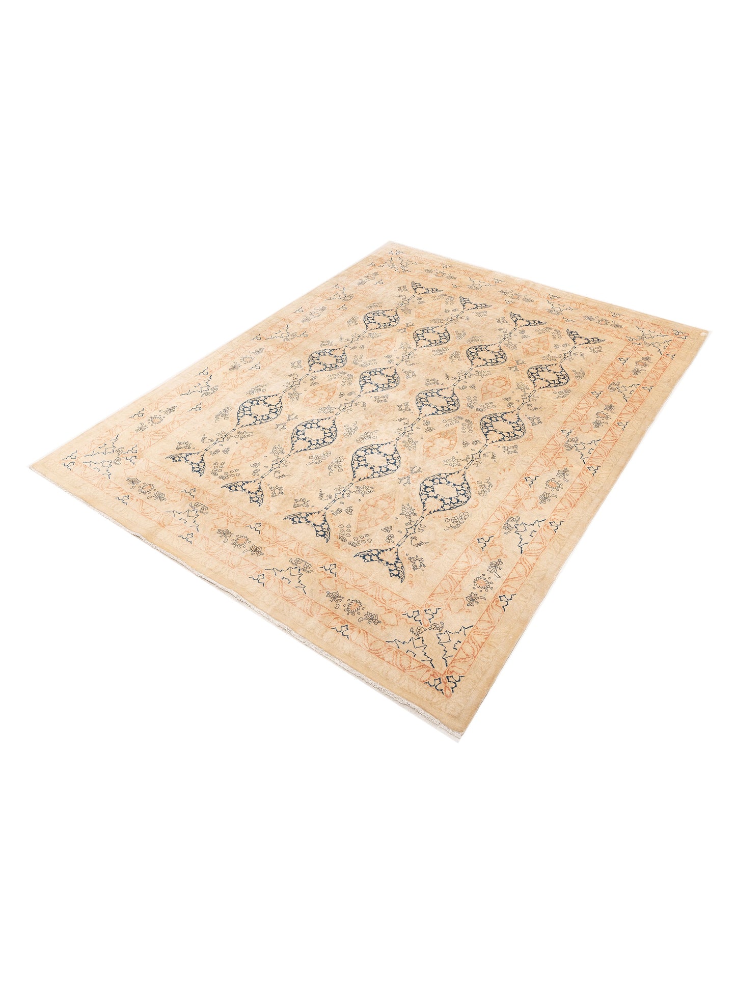 Haji Jalili 111427 Ivory Ivory 9.1x12.1 Hand Knotted Rug