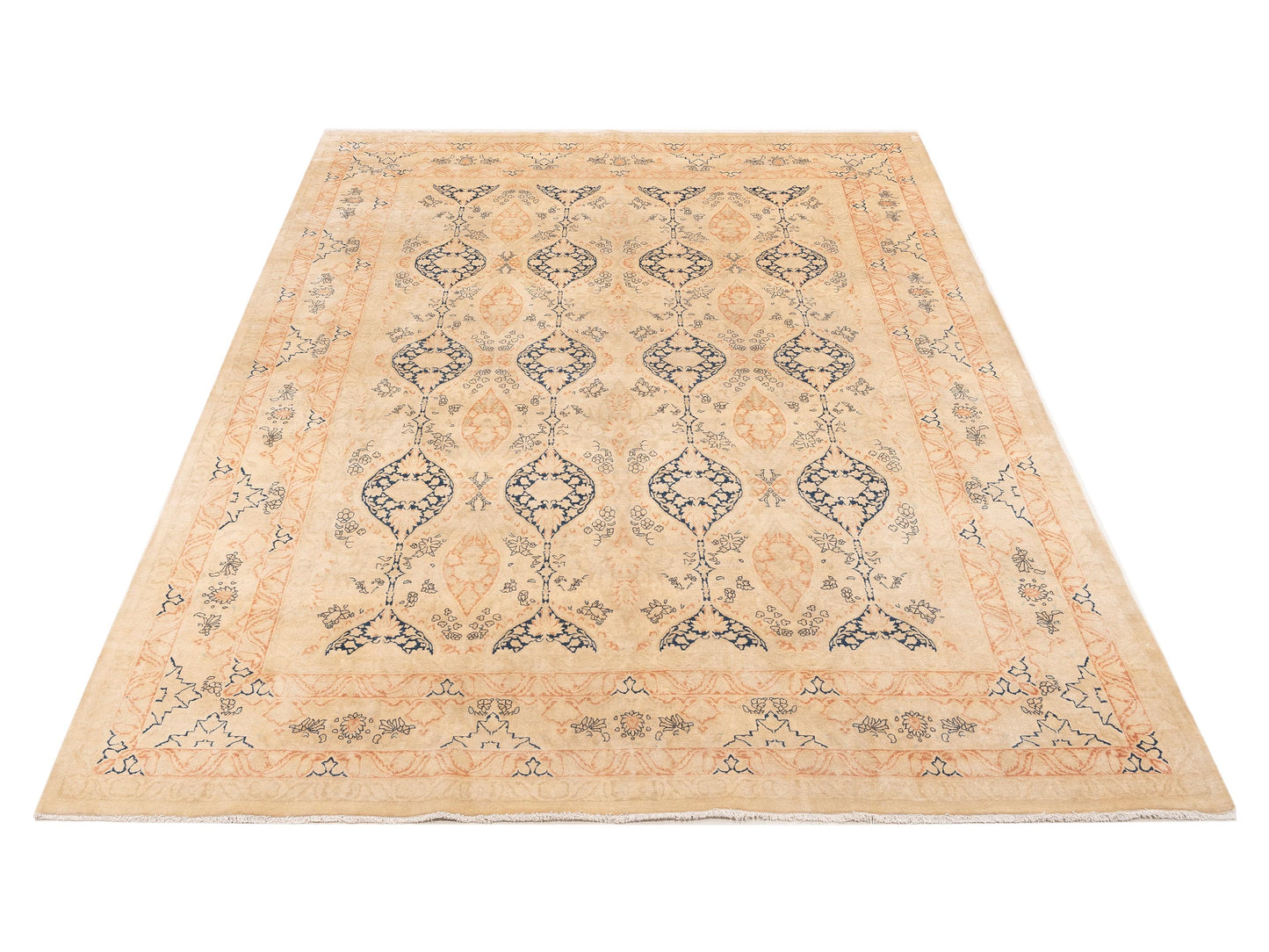 Haji Jalili 111427 Ivory Ivory 9.1x12.1 Hand Knotted Rug