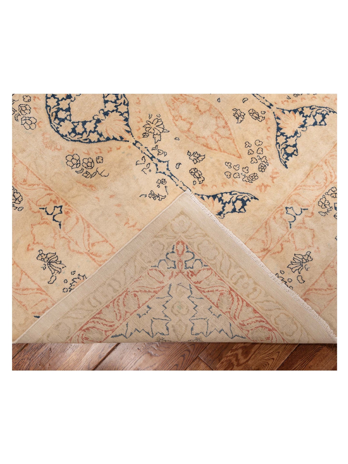 Haji Jalili 111427 Ivory Ivory 9.1x12.1 Hand Knotted Rug