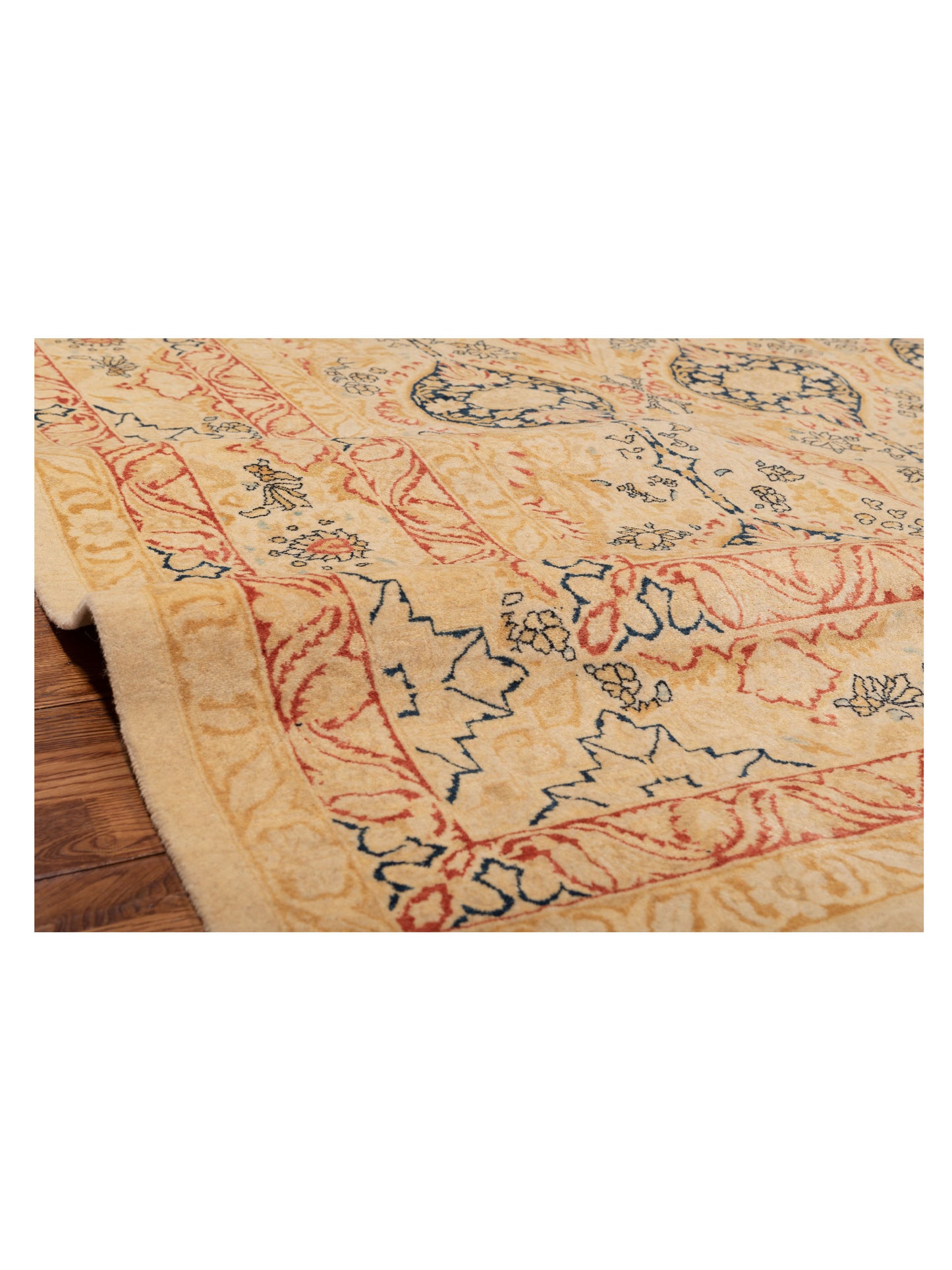 Haji Jalili 111427 Ivory Ivory 9.1x12.1 Hand Knotted Rug