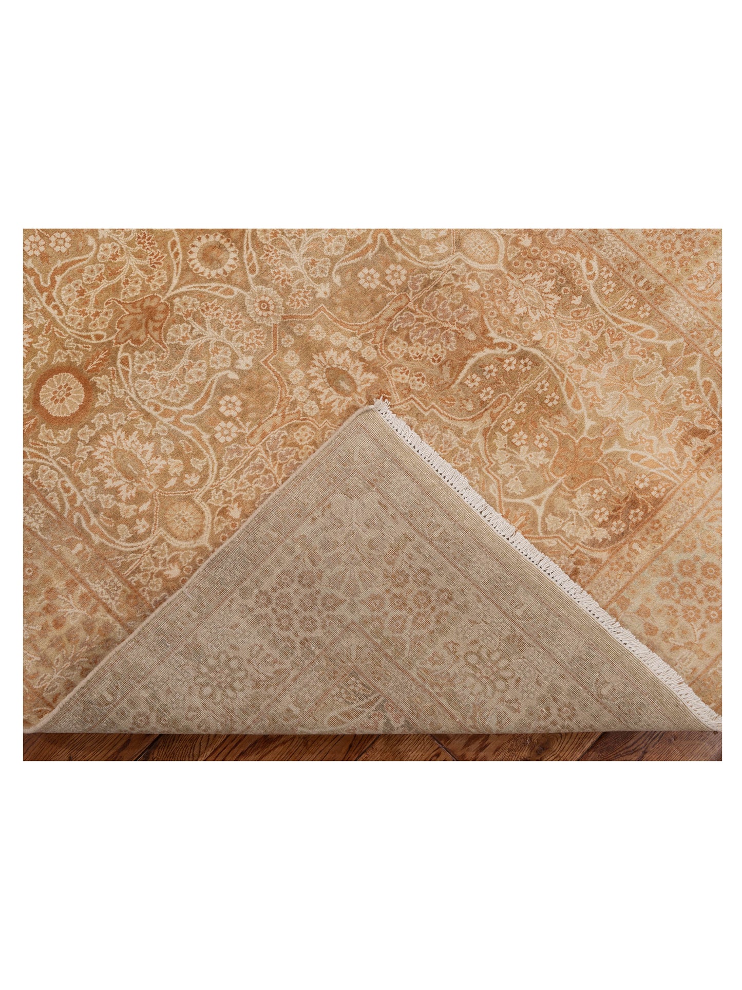 Haji Jalili 111451 Green Gold 4.2x6.3 Hand Knotted Rug