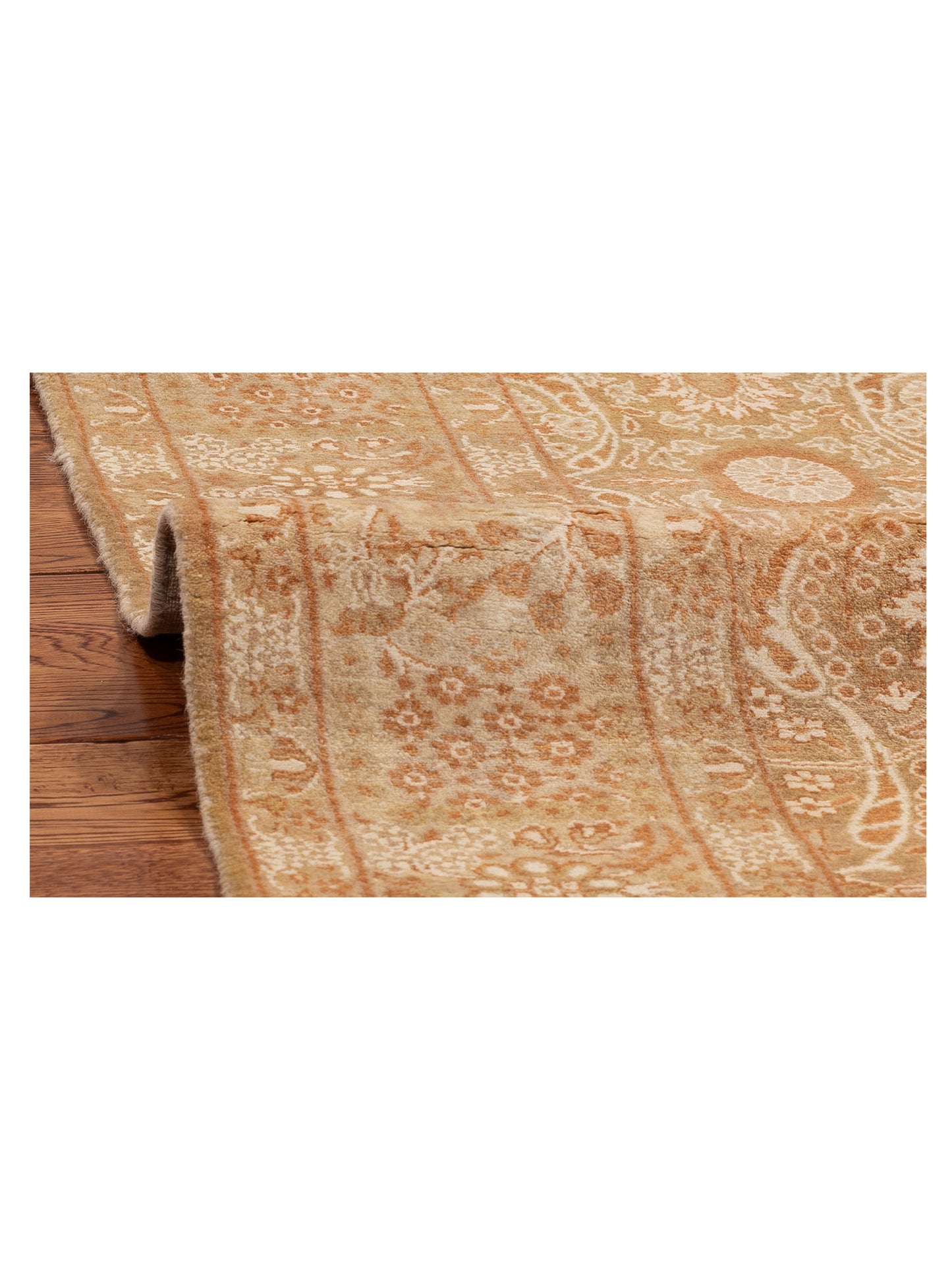 Haji Jalili 111451 Green Gold 4.2x6.3 Hand Knotted Rug