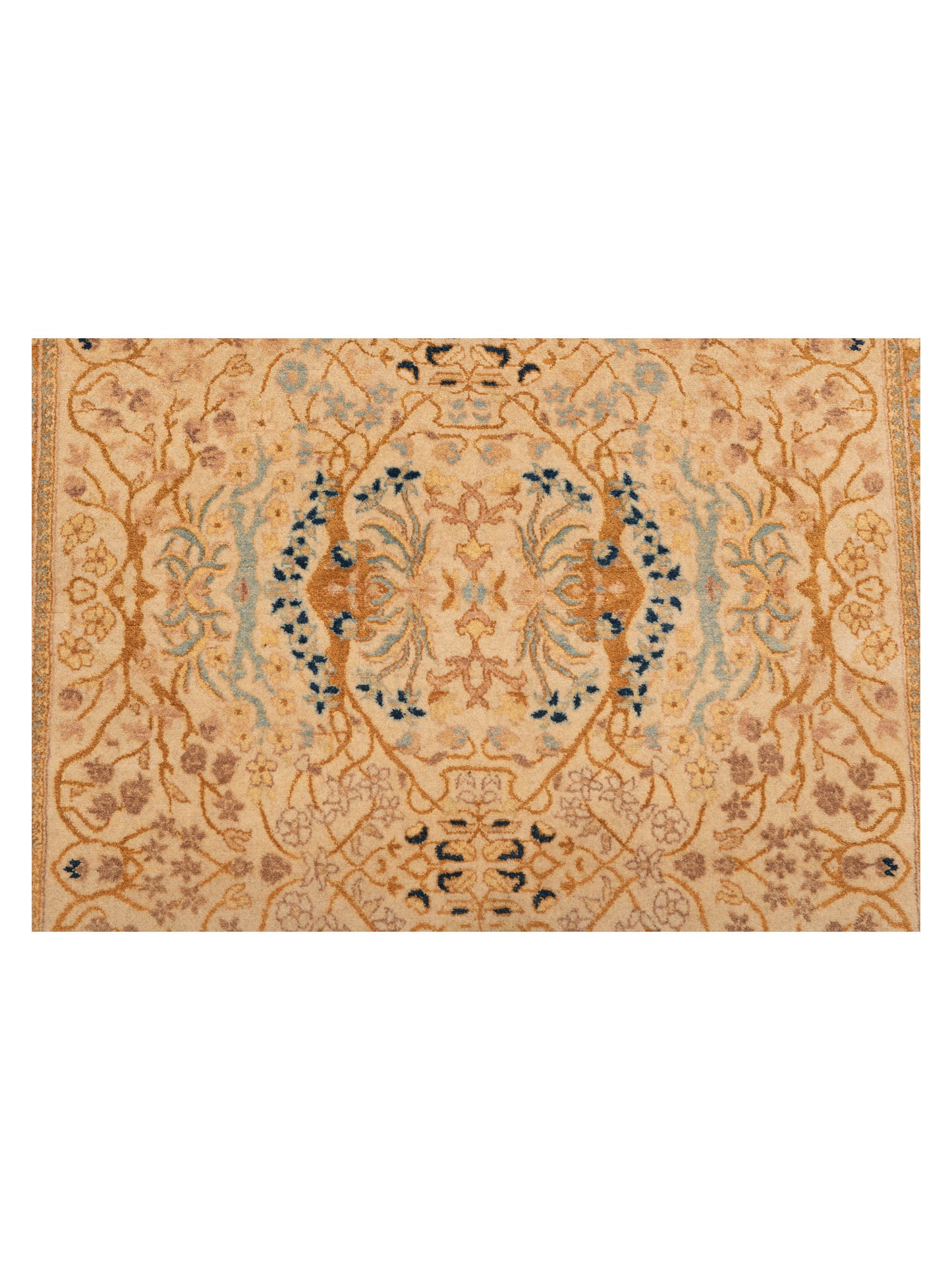 Haji Jalili 111454 Ivory Gold 4.1x6.3 Hand Knotted Rug