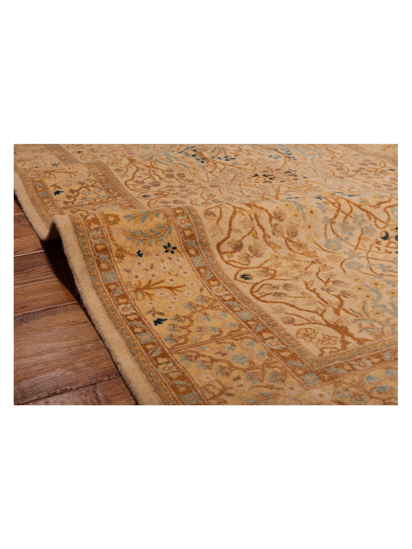Haji Jalili 111454 Ivory Gold 4.1x6.3 Hand Knotted Rug